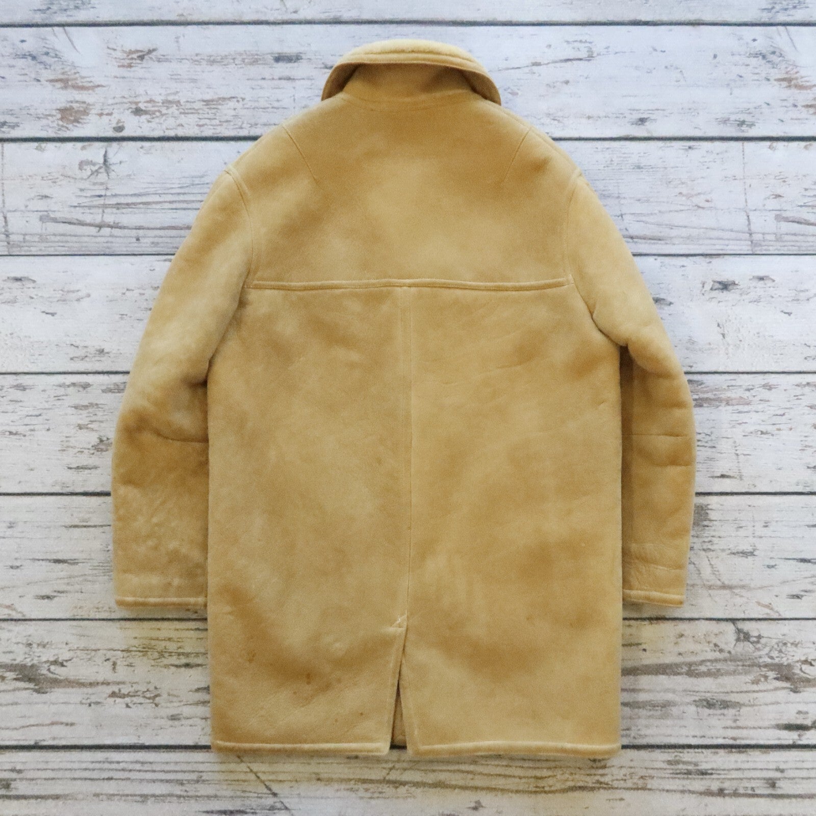 Vintage 60s Abercrombie & Fitch Suede Sherpa Lined Trench Coat Rare