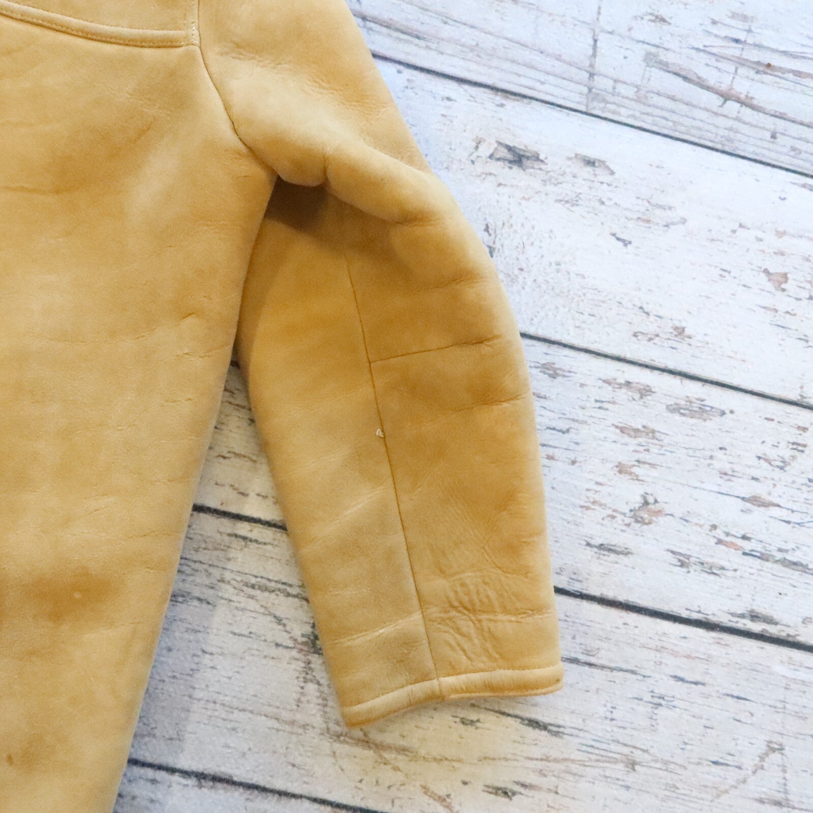 Vintage 60s Abercrombie & Fitch Suede Sherpa Lined Trench Coat Rare