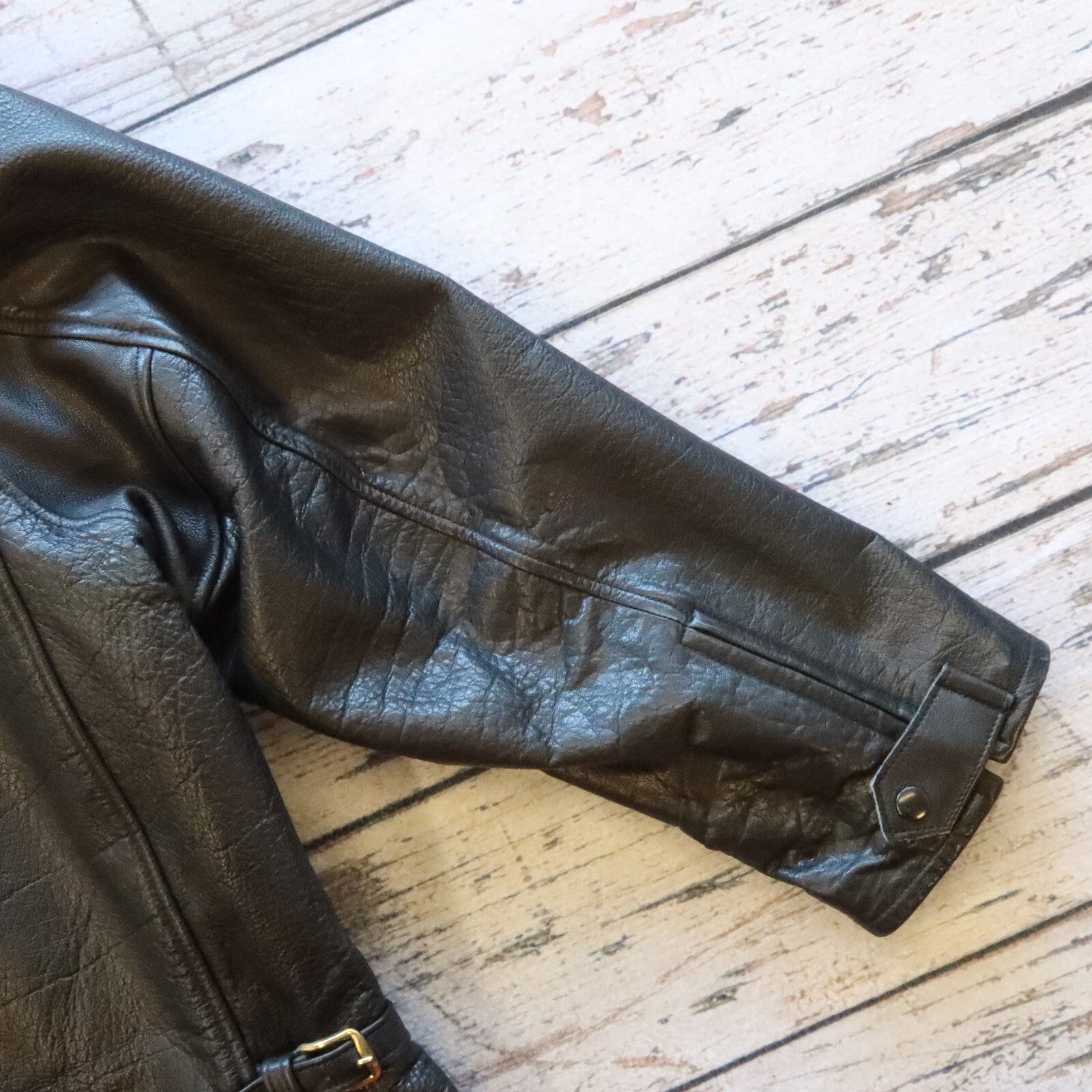 Lost Worlds Leather Horsehide Jacket Made in USA Size 46