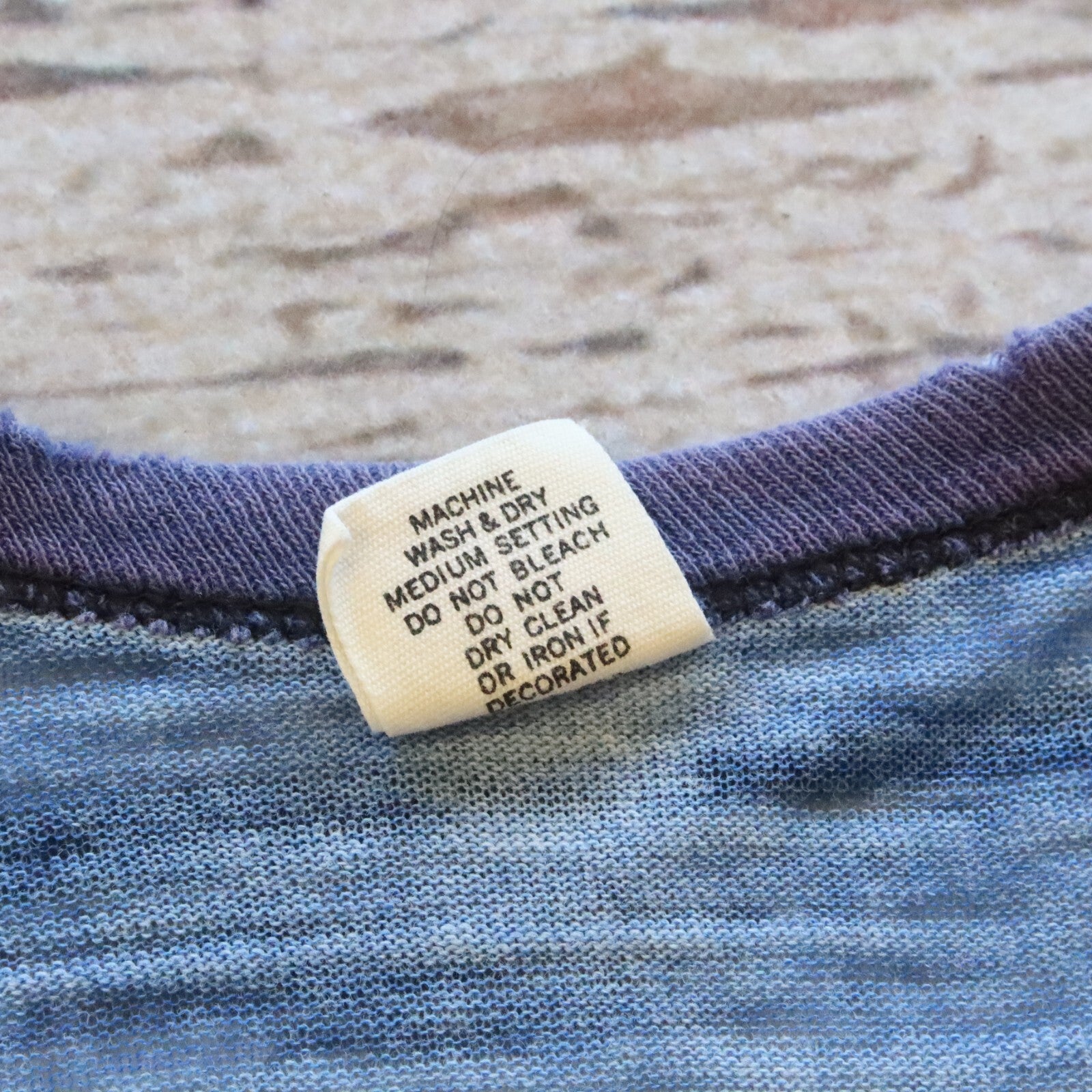 Vintage Go Climb a Rock Yosemite Mountaineering School Ringer Shirt Made in USA