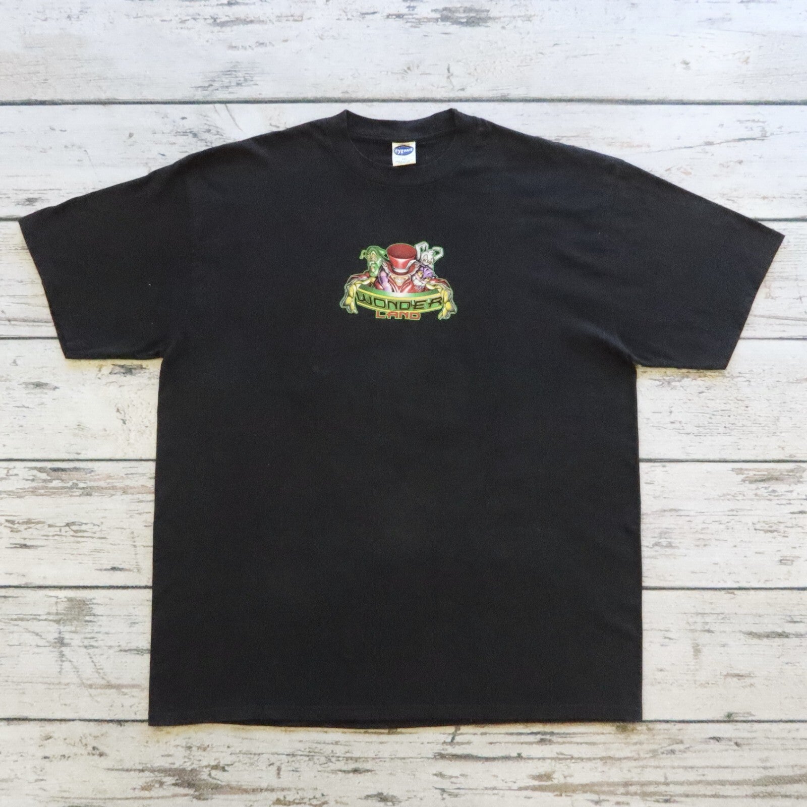 Vintage Alice in Wonder Land Shirt Goth Grunge Deviant Cygnus