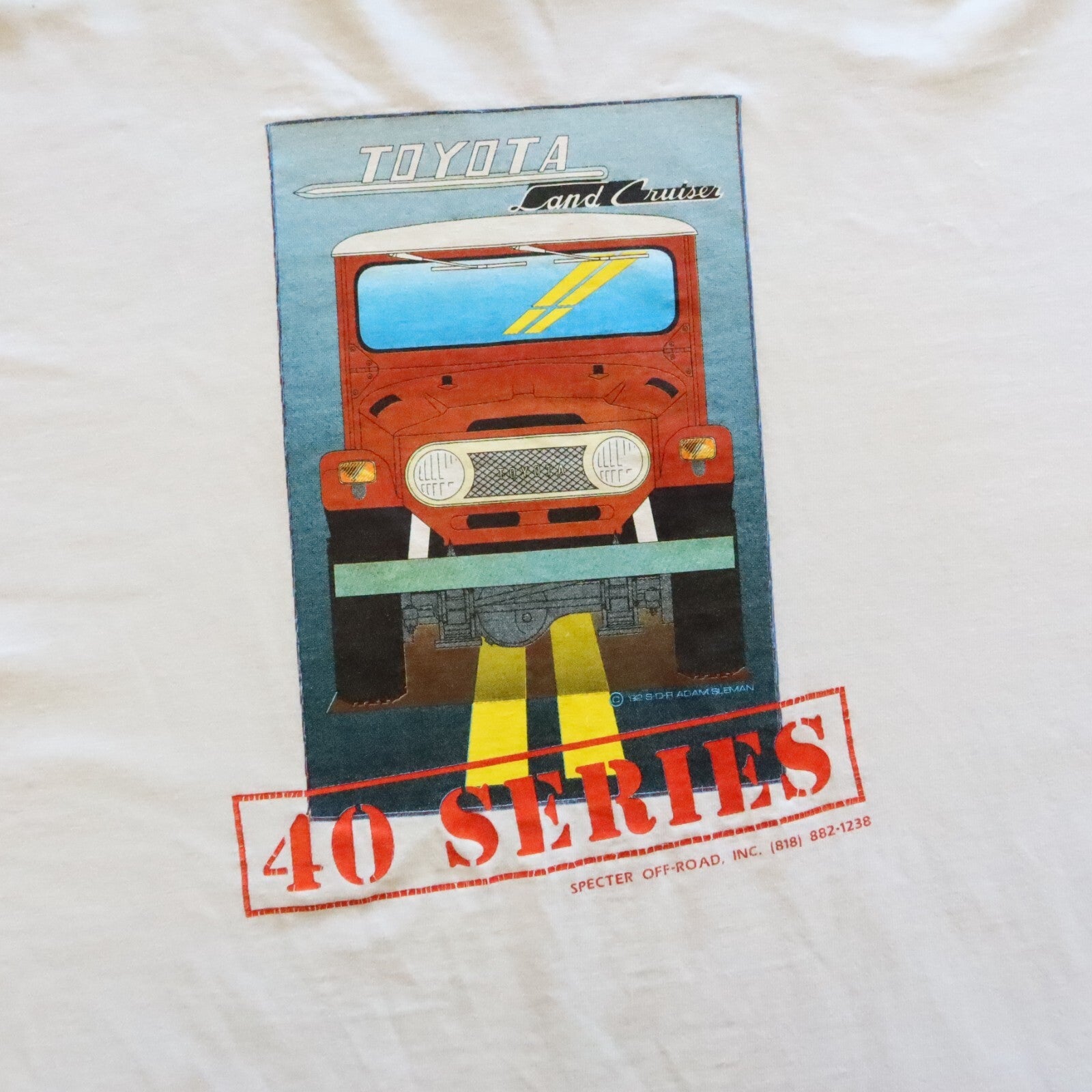 Vintage 90s Toyota Land Cruiser 40 Series Tshirt Made in USA Single Stitch