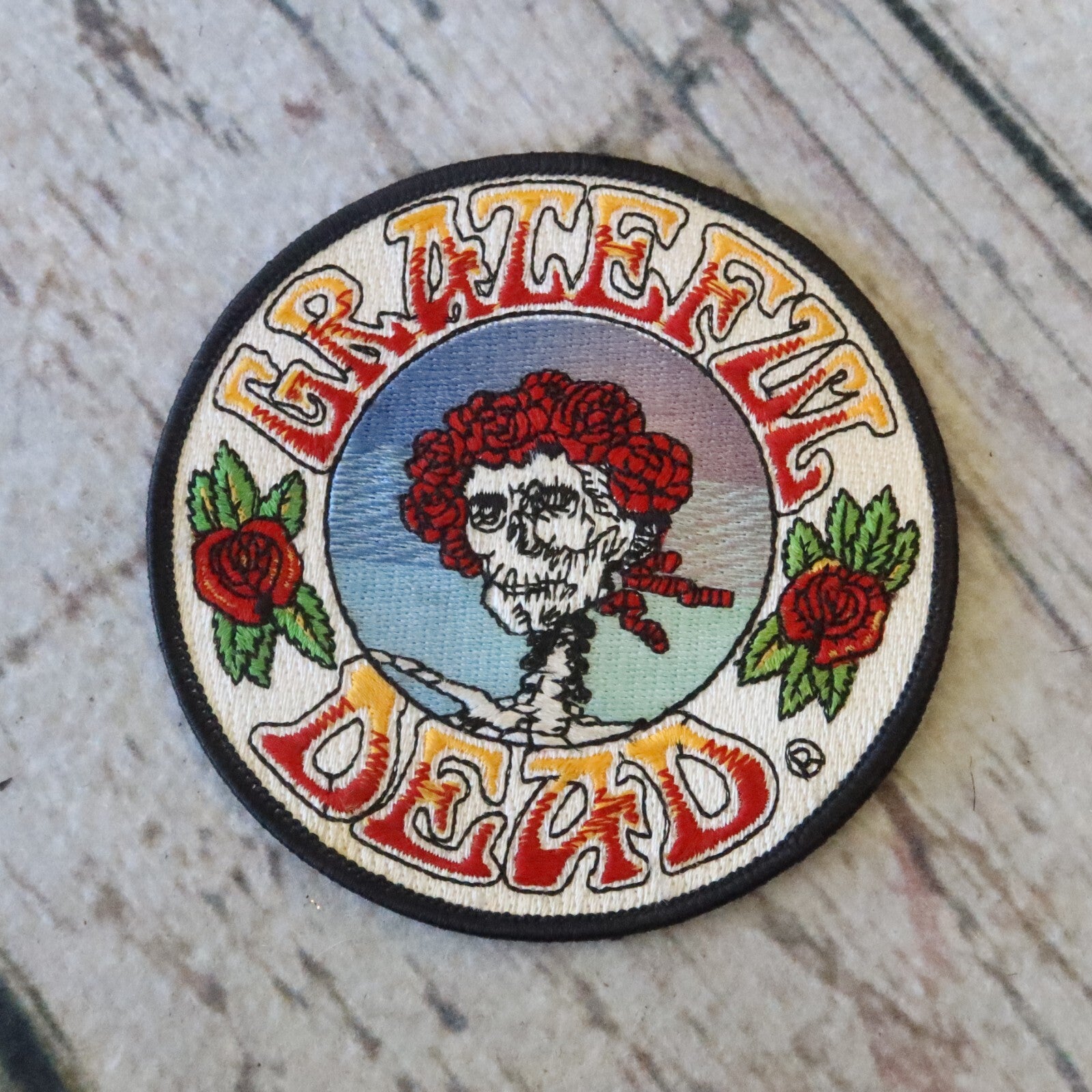 Vintage Grateful Dead Bertha Skull 4" Patch