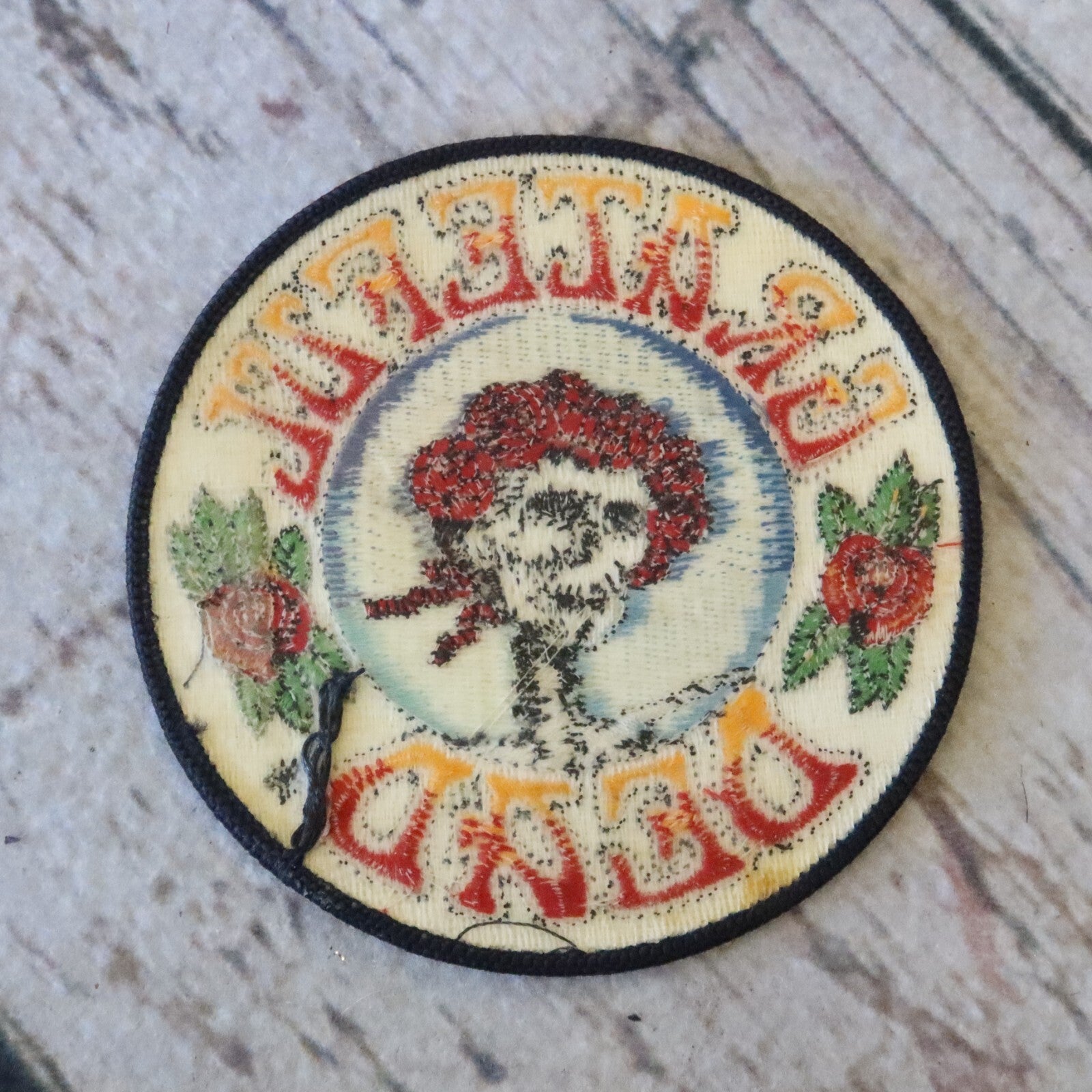 Vintage Grateful Dead Bertha Skull 4" Patch