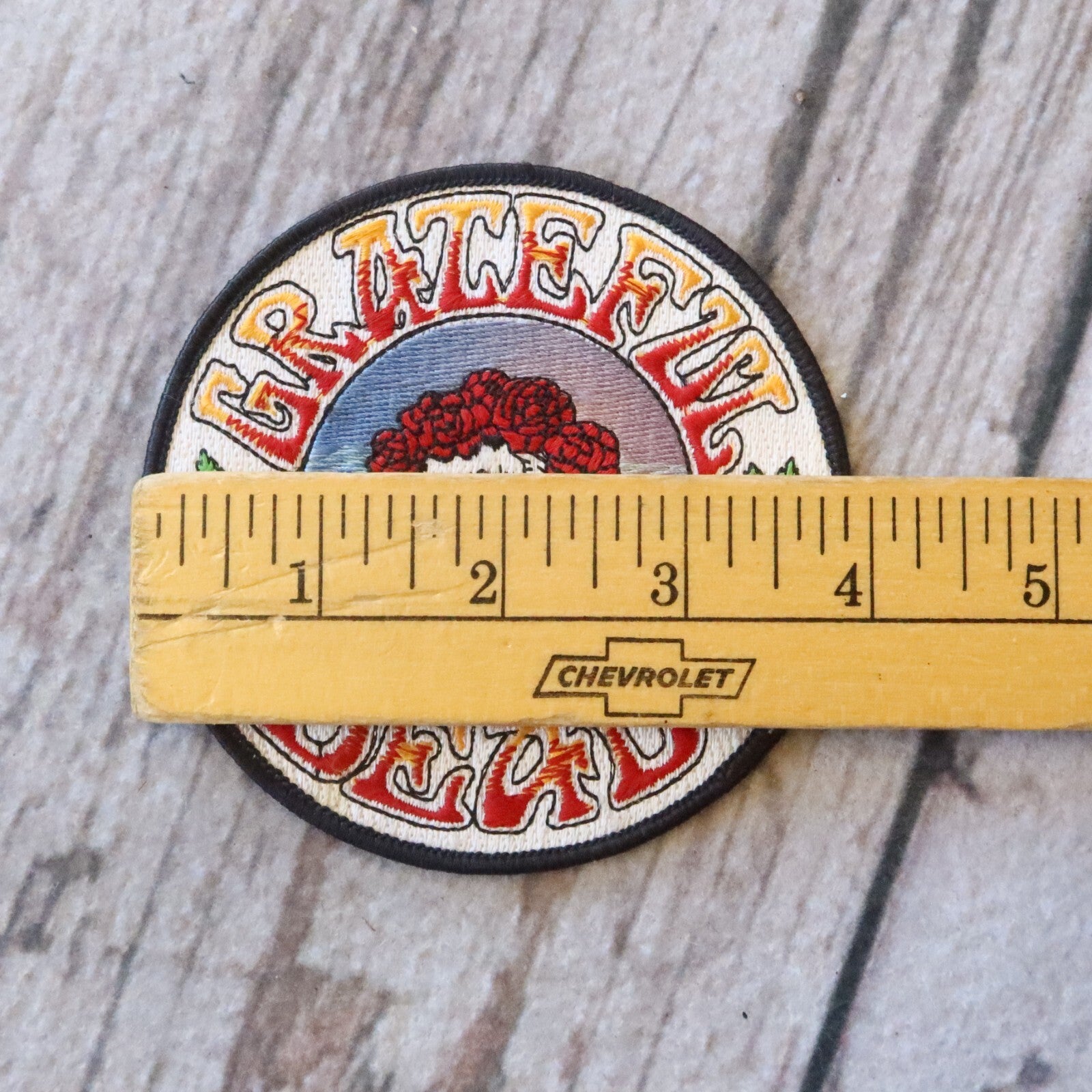 Vintage Grateful Dead Bertha Skull 4" Patch