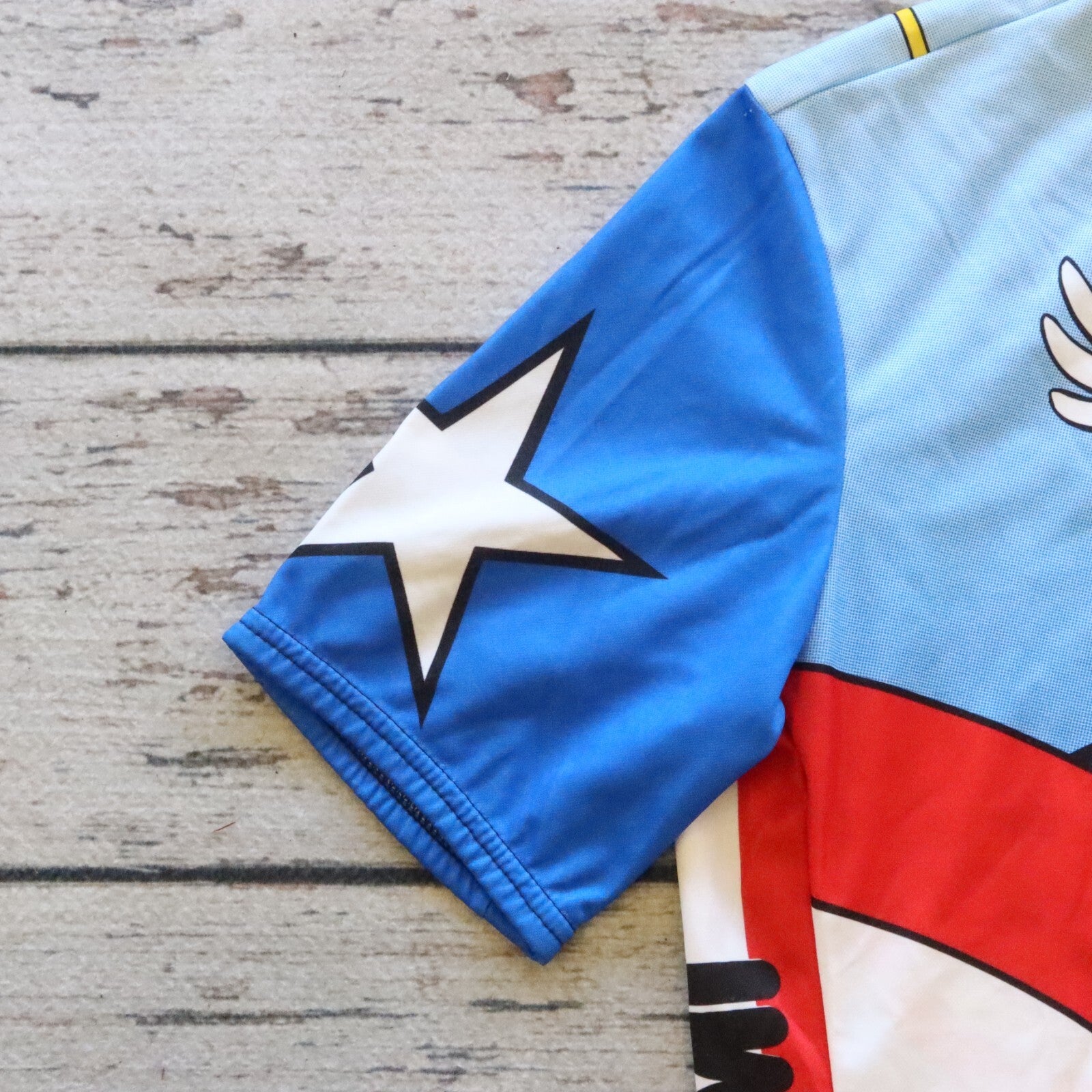 Vintage Pearl Izumi Captain America Cycling Jersey Marvel Comics Made in USA
