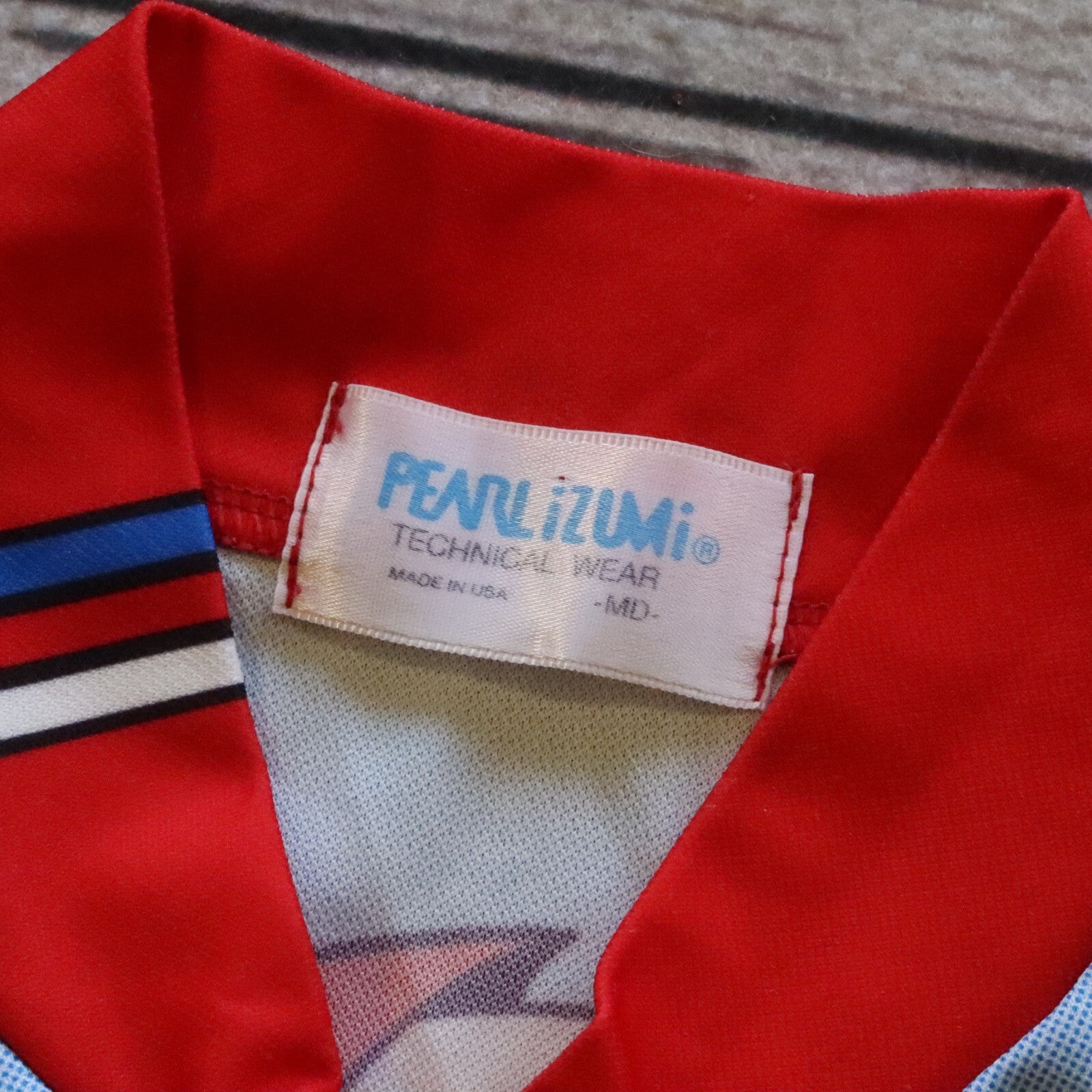 Vintage Pearl Izumi Captain America Cycling Jersey Marvel Comics Made in USA
