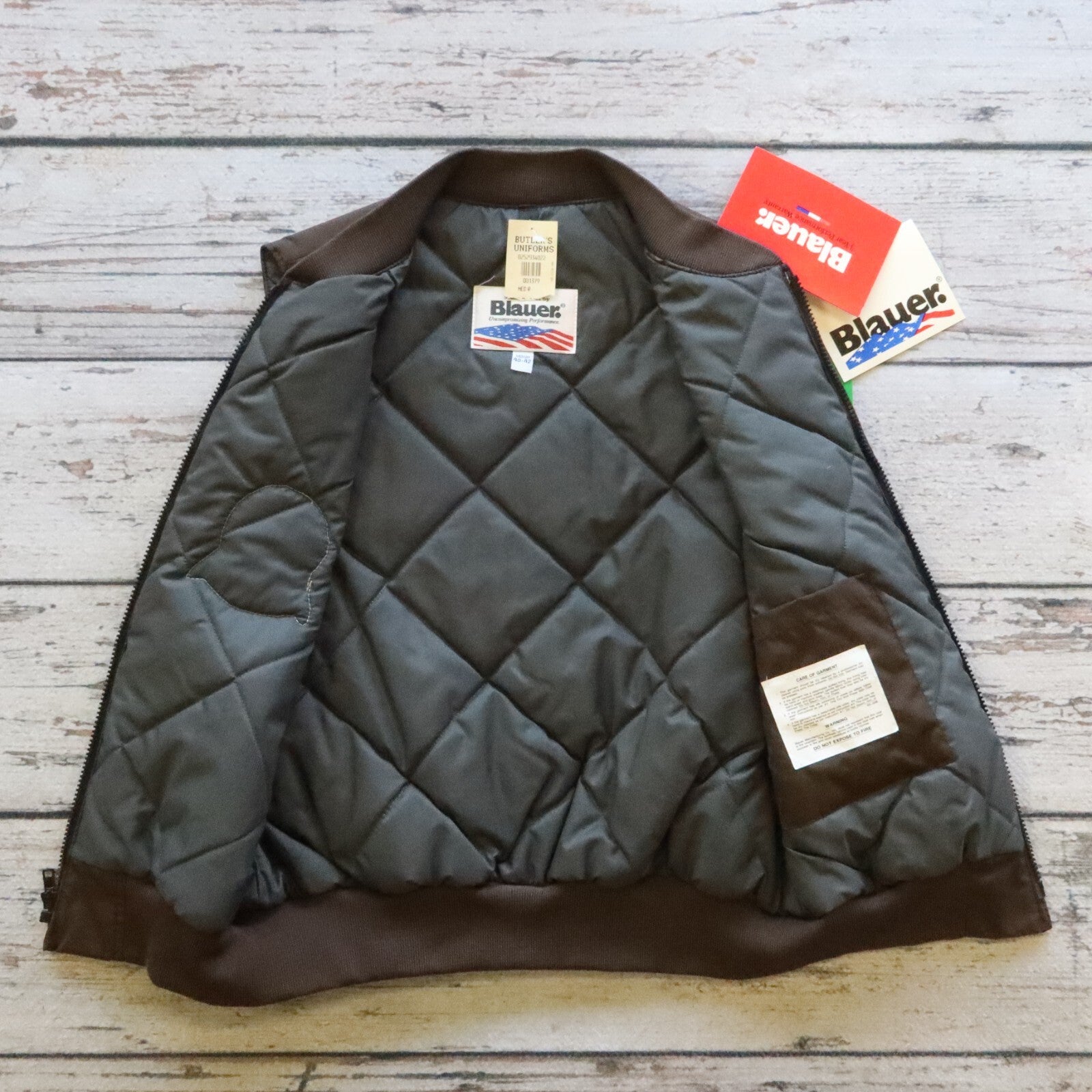 Vintage San Francisco Muni Work Vest Blauer Size M 40-42 Deadstock