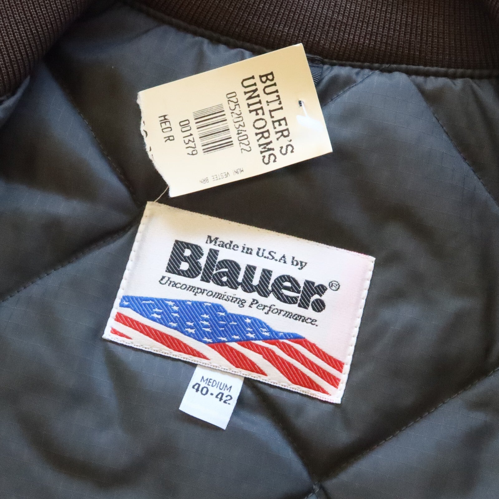 Vintage San Francisco Muni Work Vest Blauer Size M 40-42 Deadstock