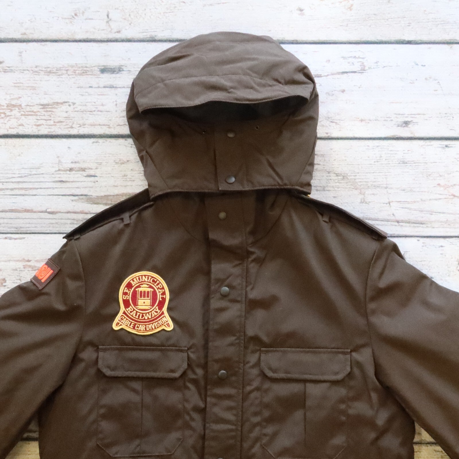 Vintage San Francisco Muni Gore Tex Work Jacket Blauer Size M