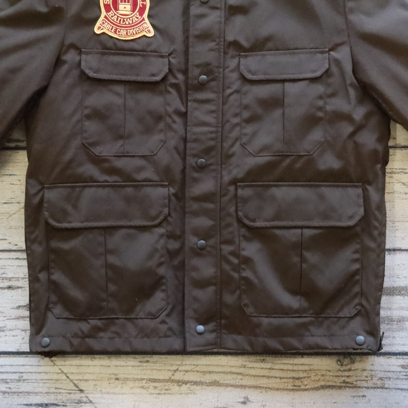 Vintage San Francisco Muni Gore Tex Work Jacket Blauer Size M