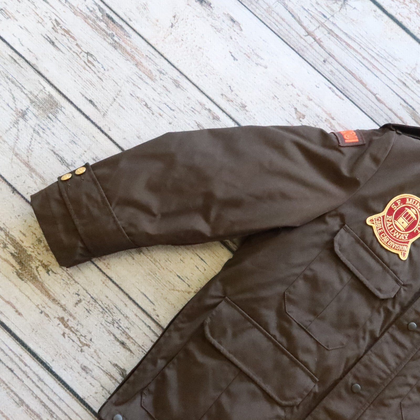 Vintage San Francisco Muni Gore Tex Work Jacket Blauer Size M