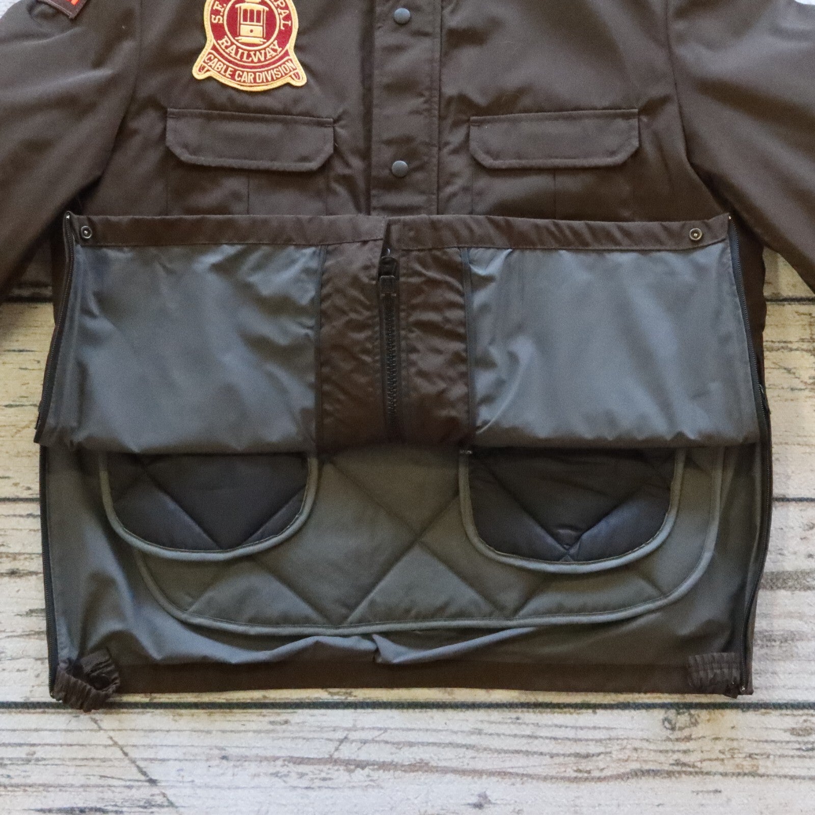 Vintage San Francisco Muni Gore Tex Work Jacket Blauer Size M