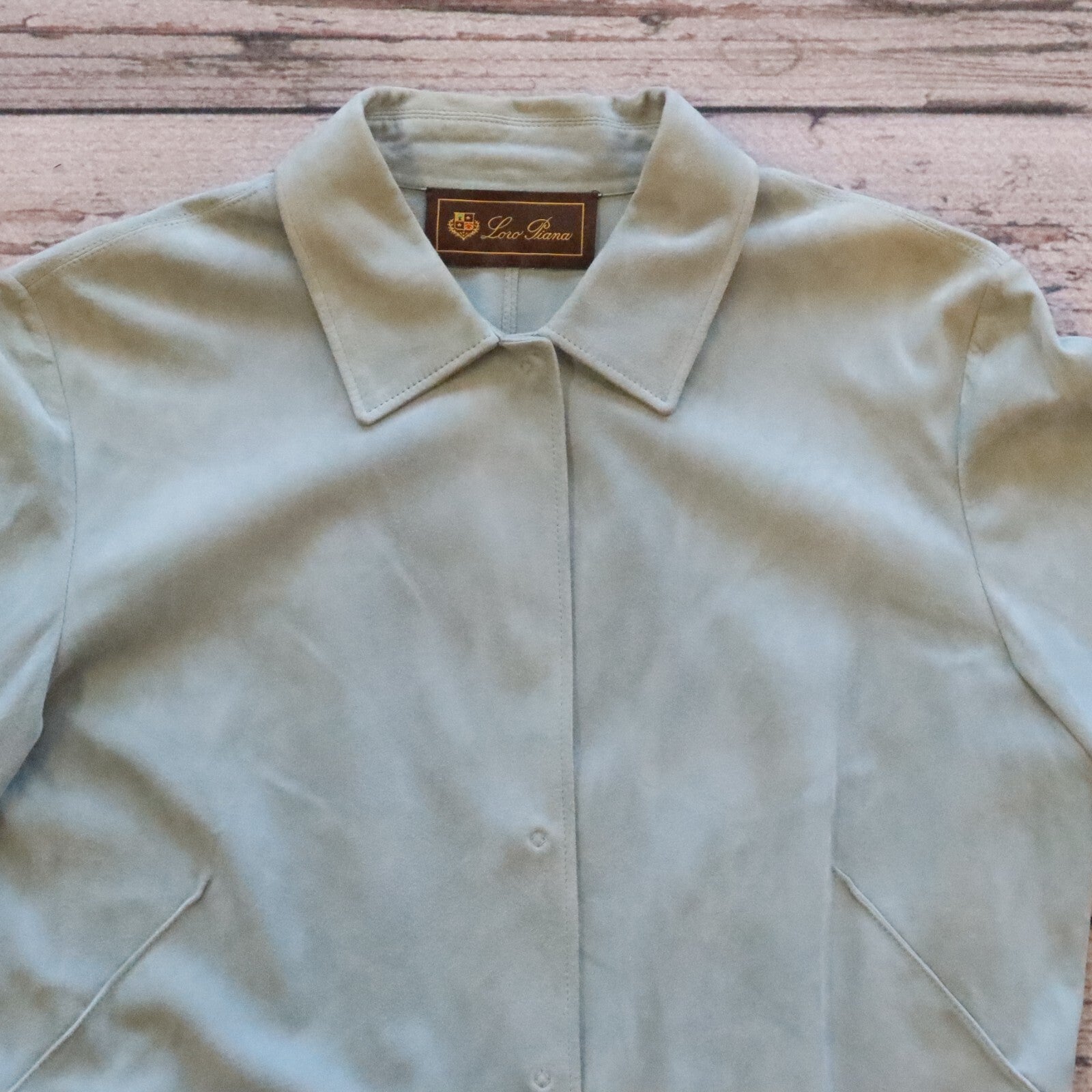 VTG Loro Piana Suede Leather Jacket Size 46
