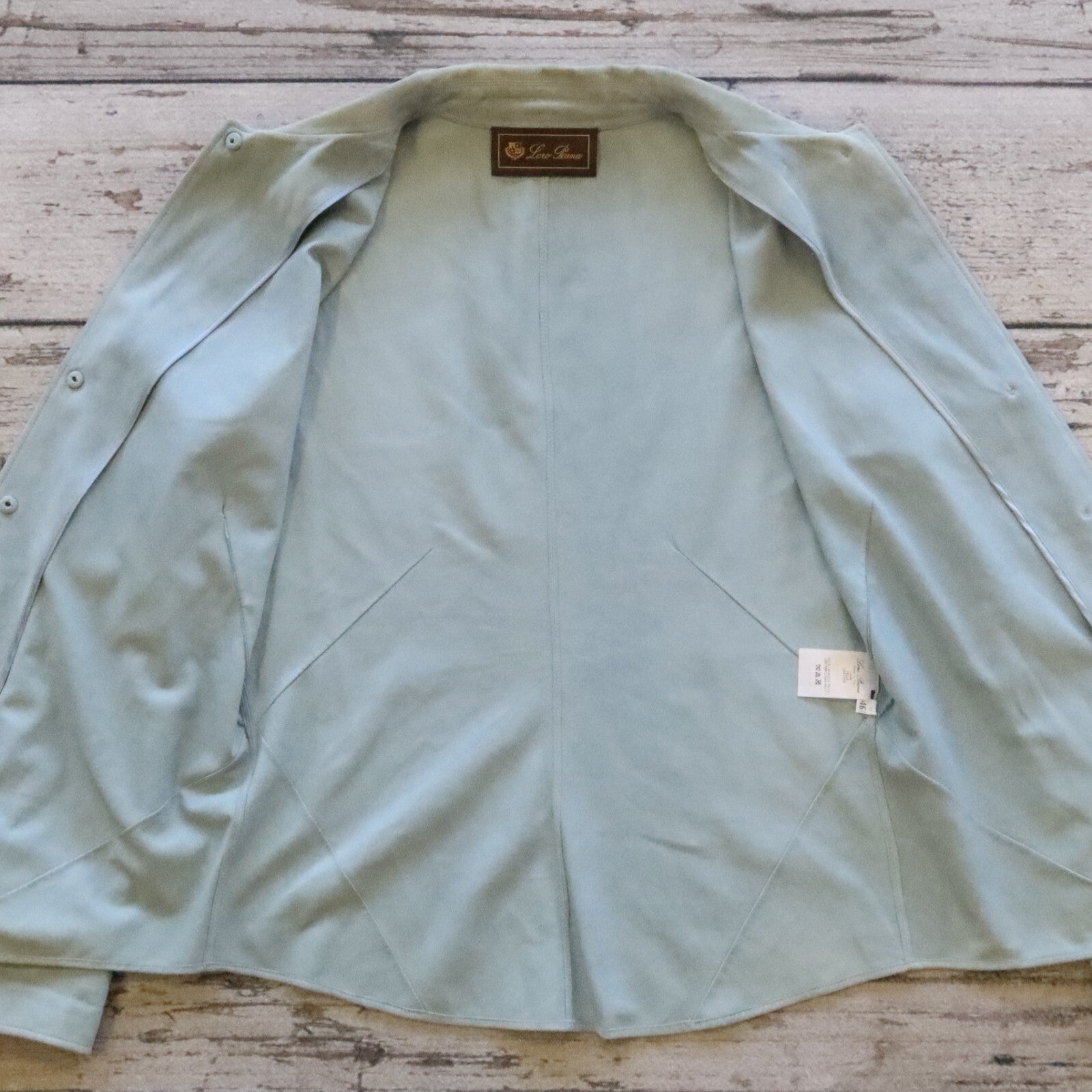 VTG Loro Piana Suede Leather Jacket Size 46