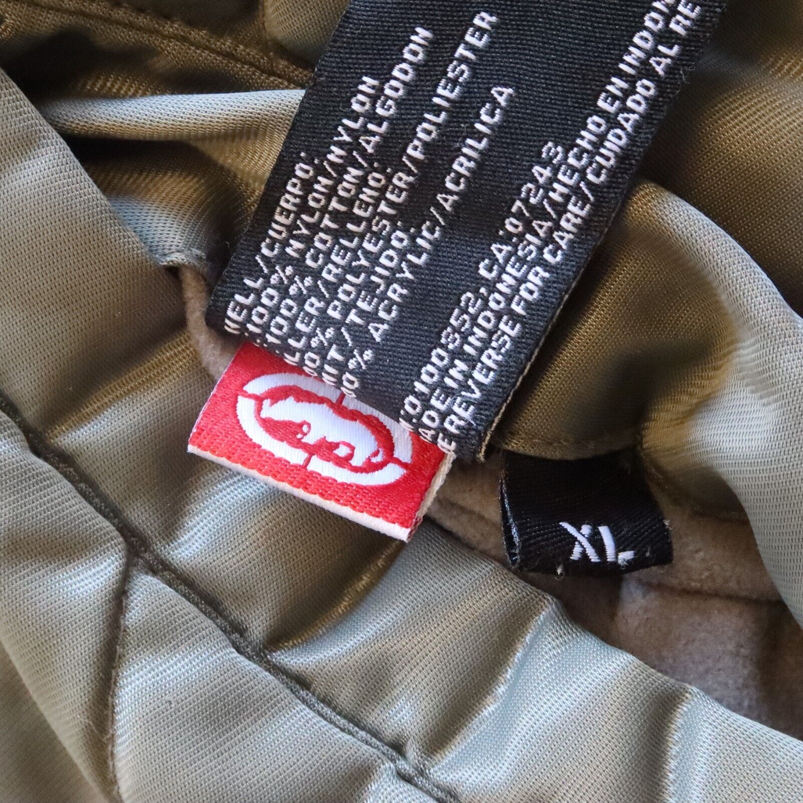 Vintage Ecko Unltd. Reversible Quilted Bomber Jacket Size XL