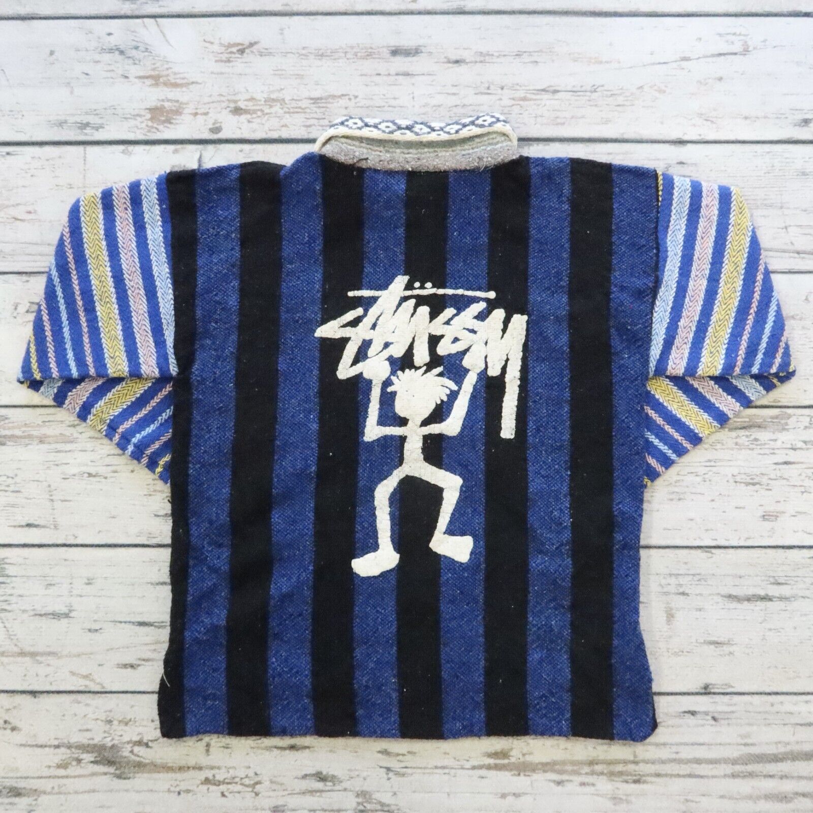 Vintage Stussy Drug Rug Pullover Jacket