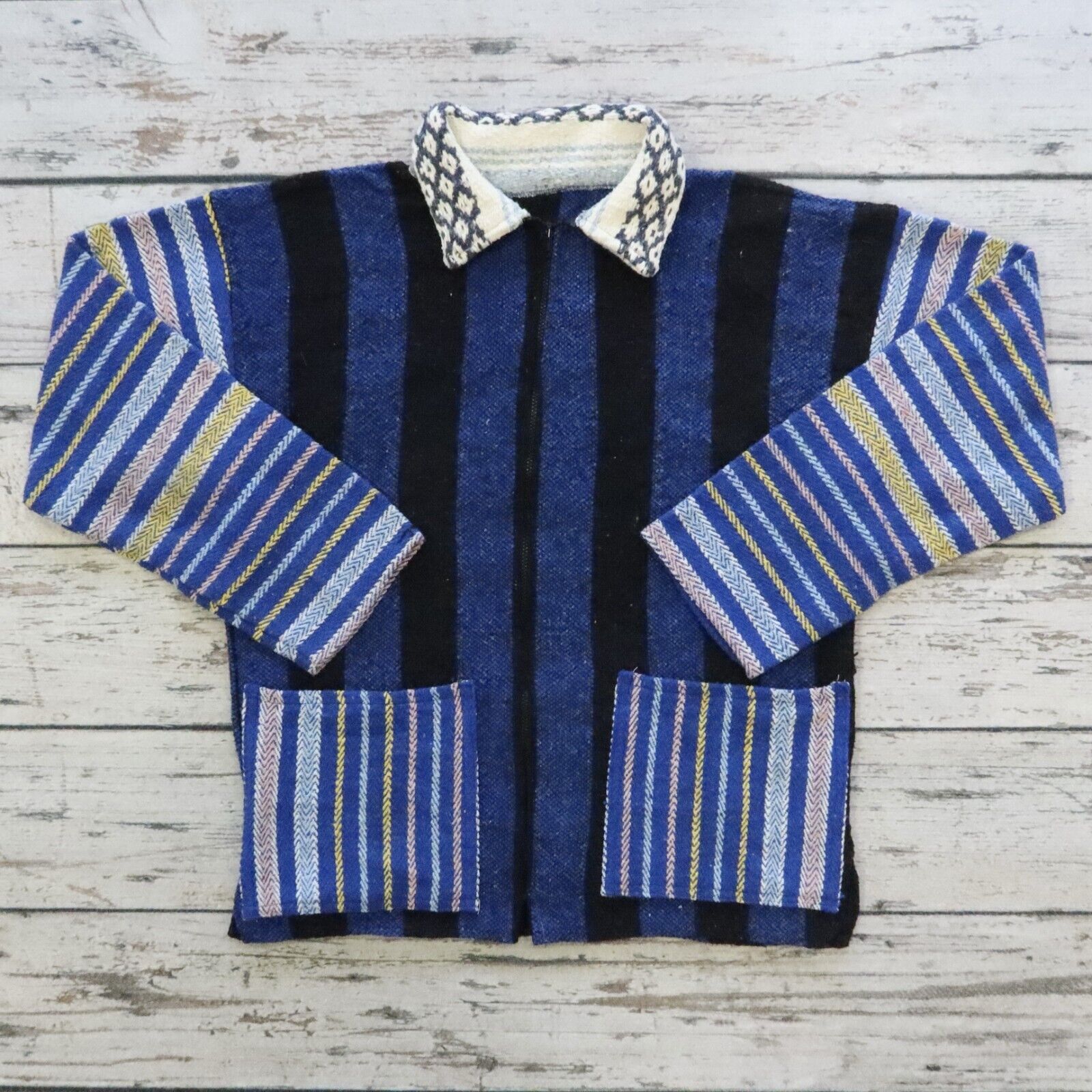 Vintage Stussy Drug Rug Pullover Jacket