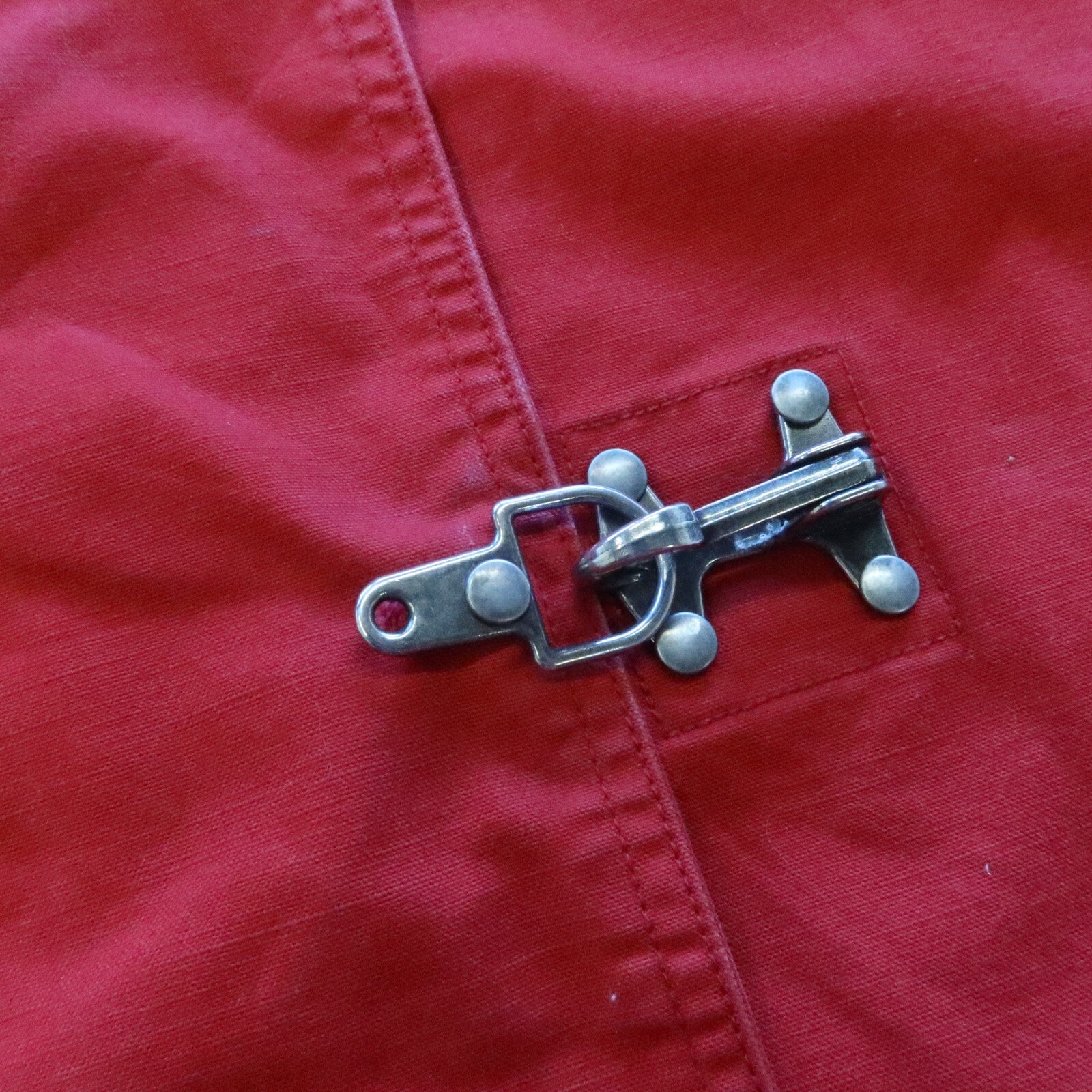 Vintage Polo Ralph Lauren Canvas Lobster Clasp Cropped Fireman Jacket