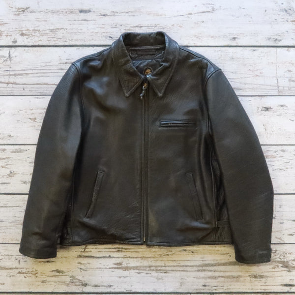 Lost Worlds Leather Horsehide Jacket Made in USA Size 46