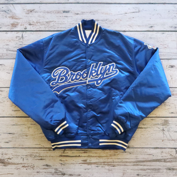 Vintage Brooklyn Dodgers Cooperstown Collection Satin Starter Jacket Size XL