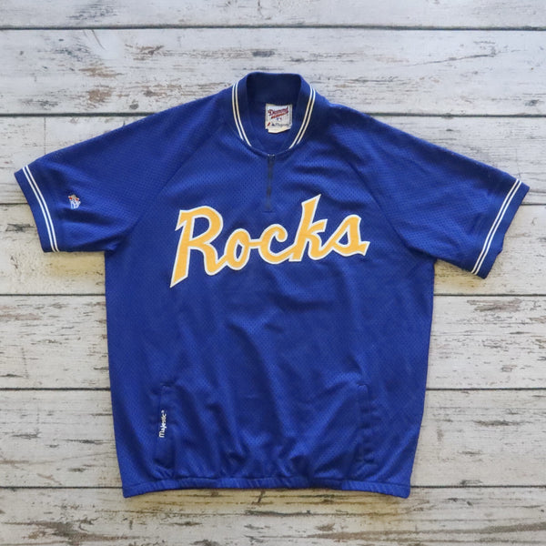 Vintage Wilmington Blue Rocks Mesh BP Jersey by Majestic Minor League Size L