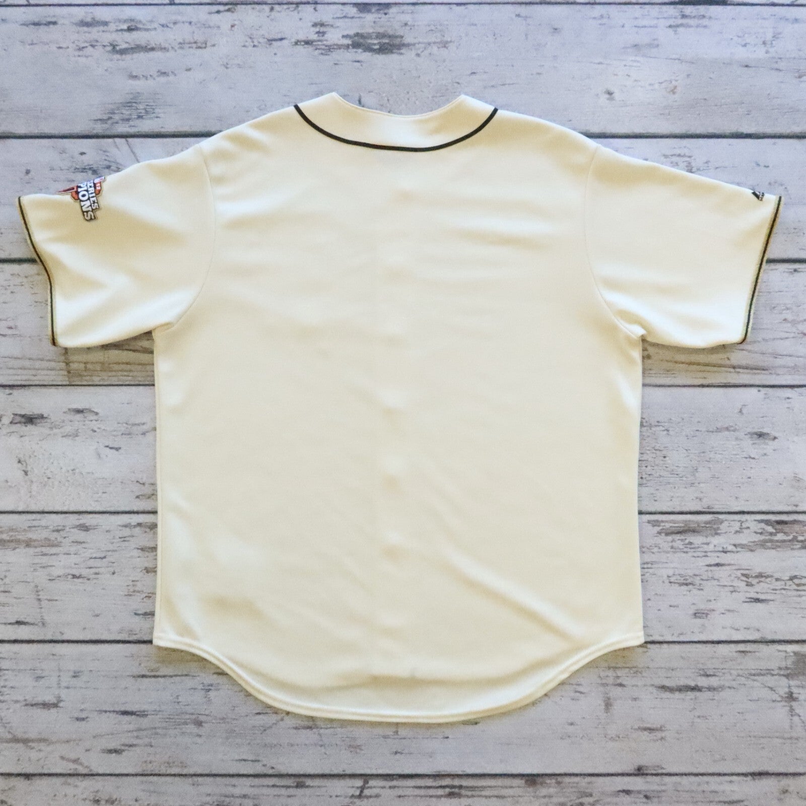 San Francisco Giants 2012 World Series Championship Gold Jersey Majestic Size XL