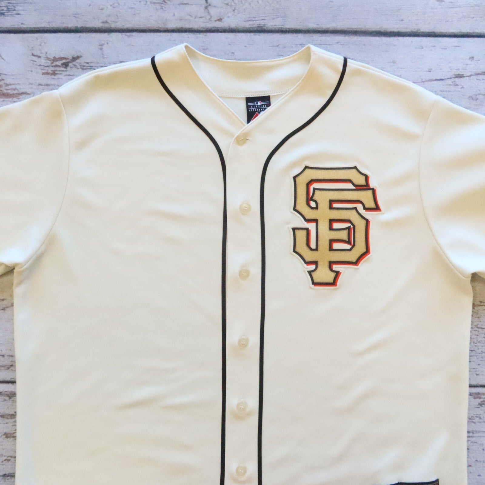 San Francisco Giants 2012 World Series Championship Gold Jersey Majestic Size XL