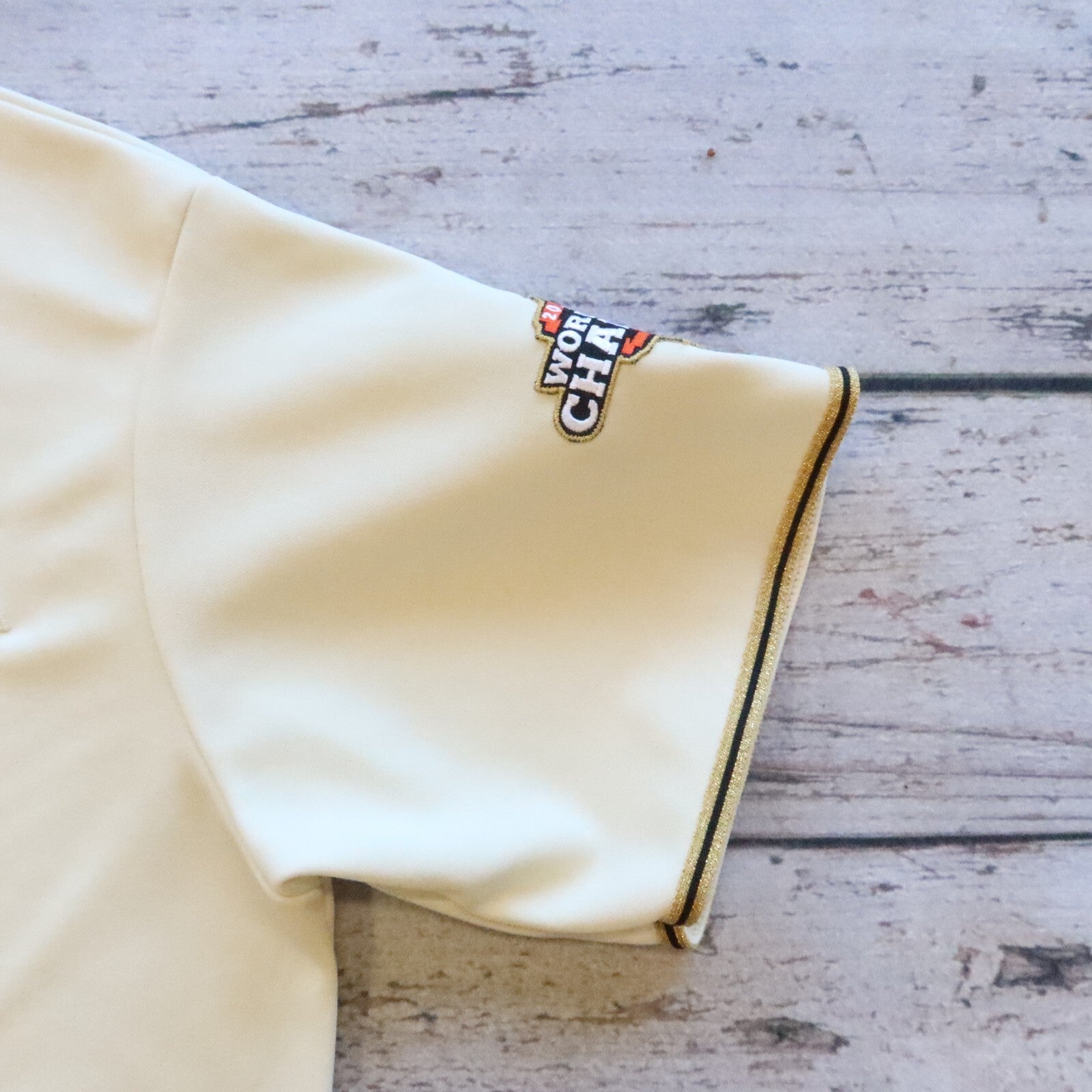 San Francisco Giants 2012 World Series Championship Gold Jersey Majestic Size XL