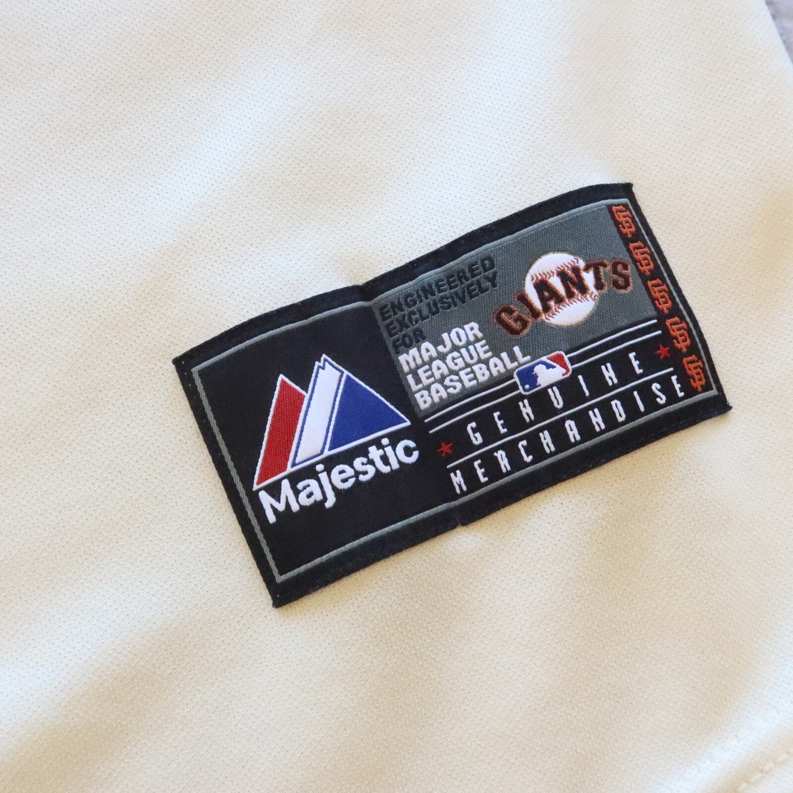 San Francisco Giants 2012 World Series Championship Gold Jersey Majestic Size XL