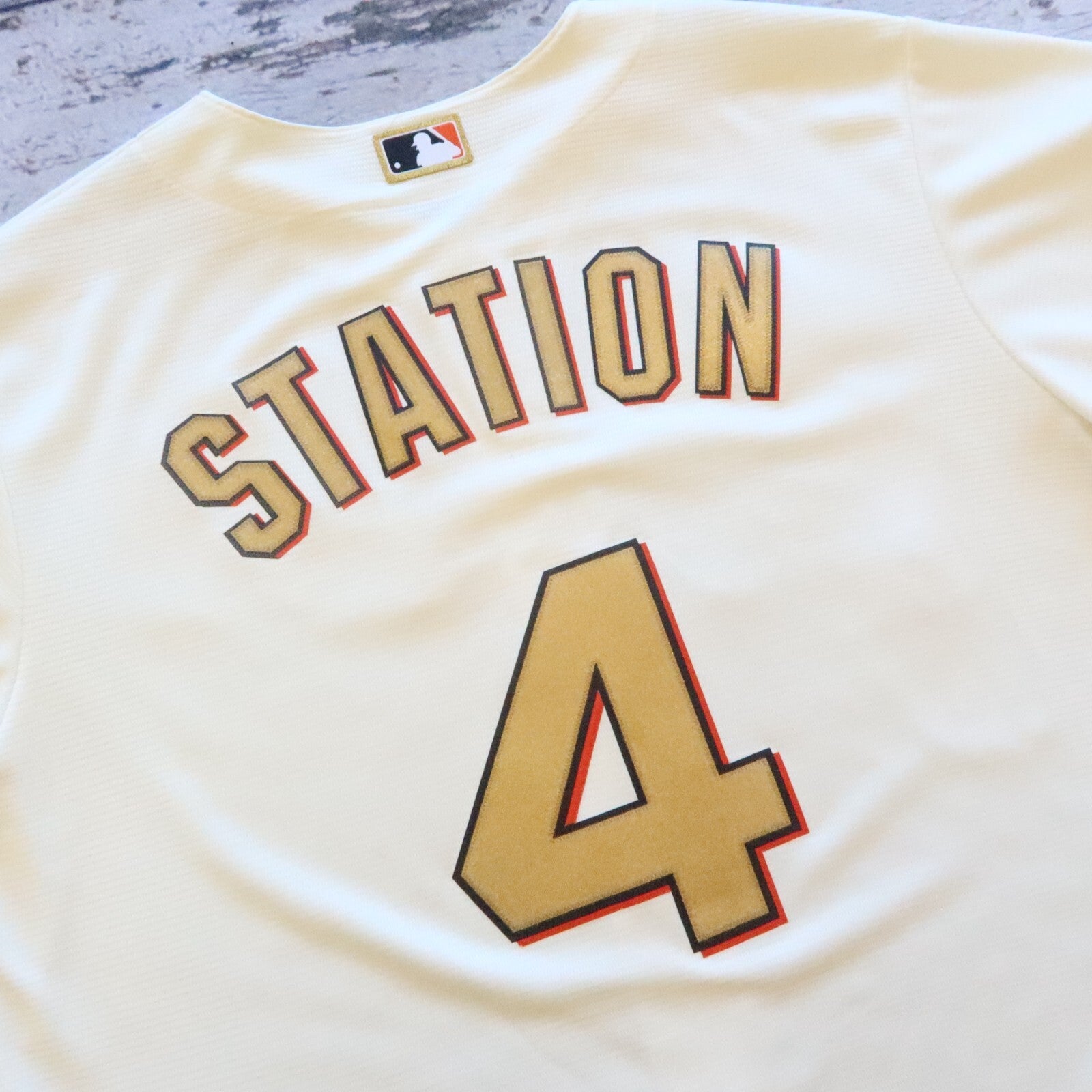 San Francisco Giants 2014 World Series Champions Station Jersey Majestic Size L