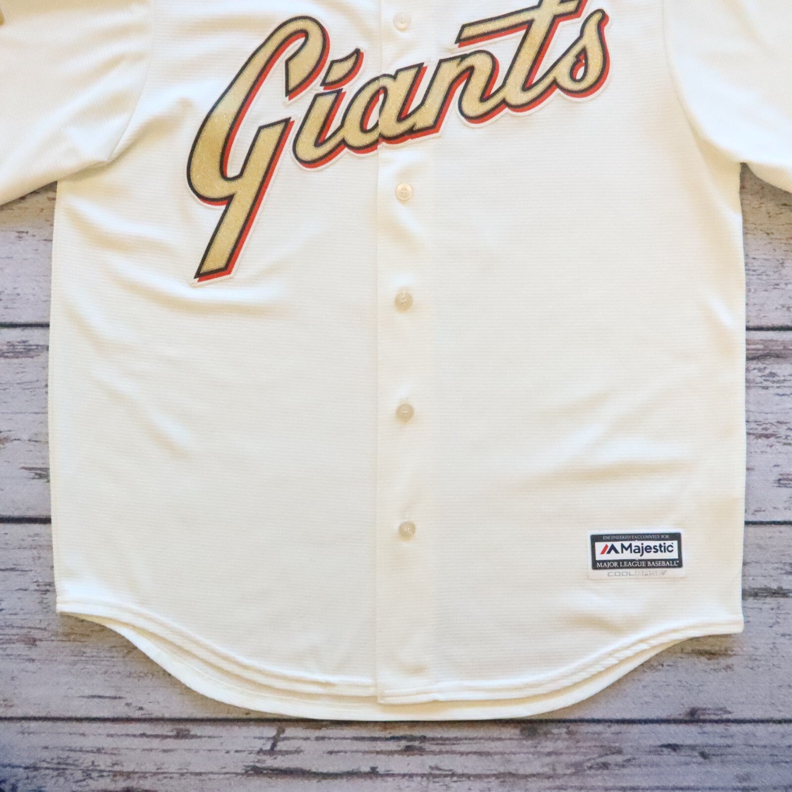 San Francisco Giants 2014 World Series Champions Station Jersey Majestic Size L