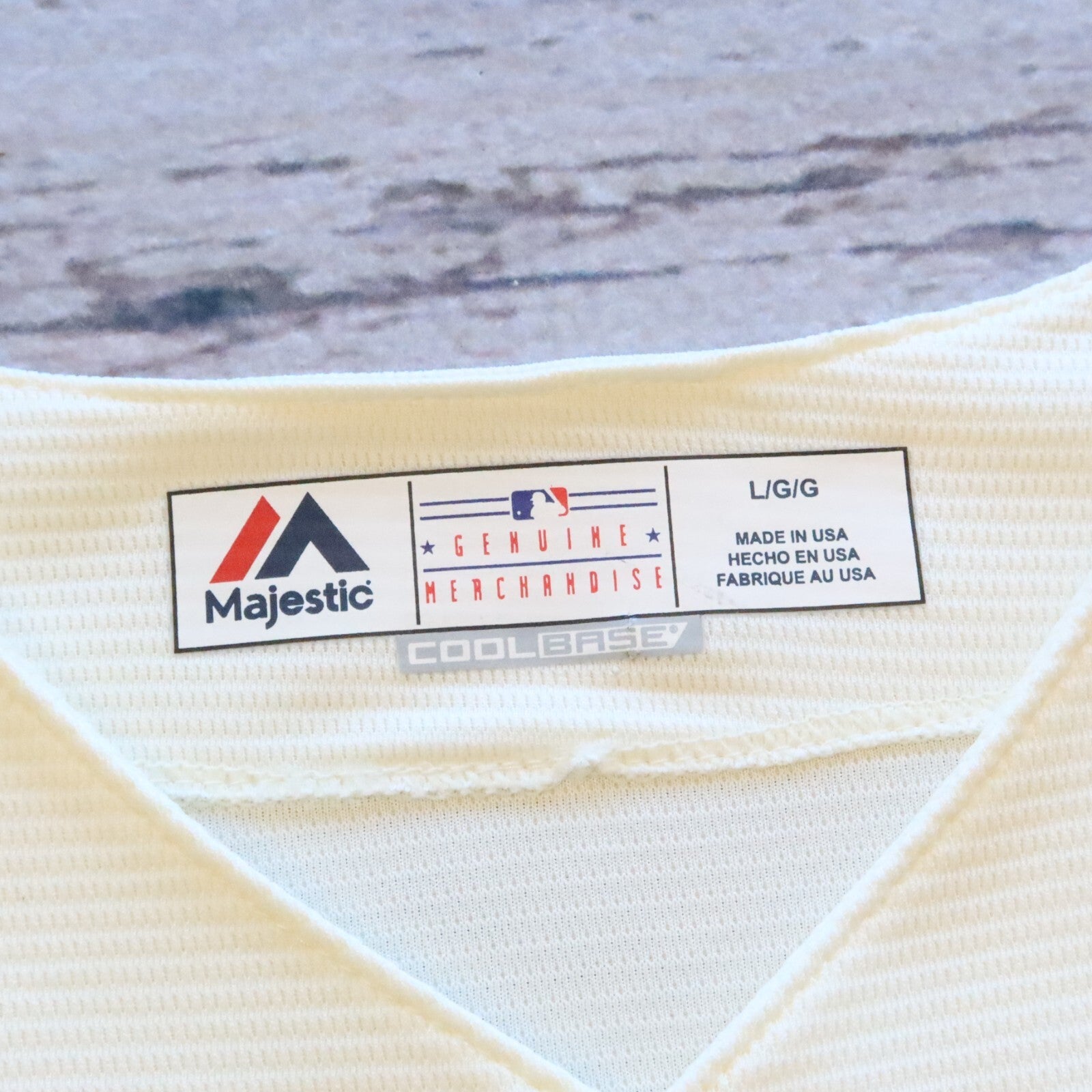 San Francisco Giants 2014 World Series Champions Station Jersey Majestic Size L