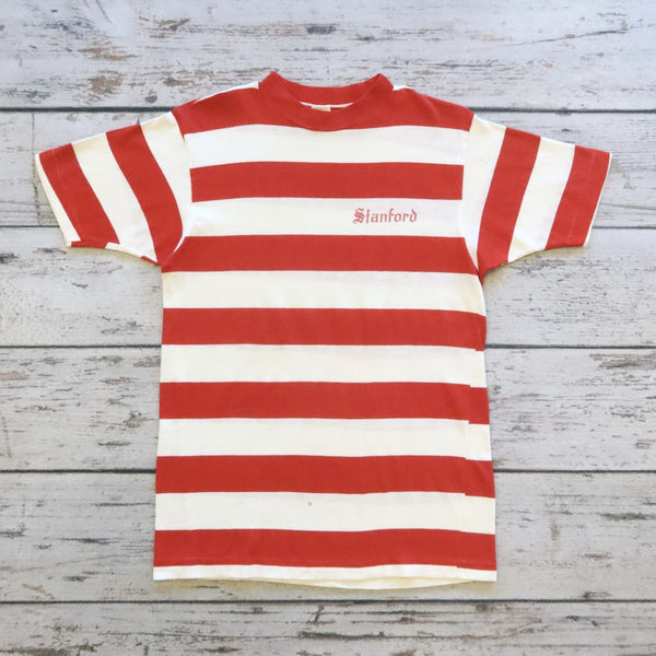 Vintage Rare 60s Stanford University Stripe Tshirt by Champion Where's Waldo