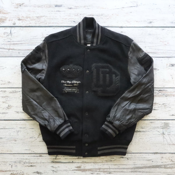 Vintage Nike Dunk Destroyer Varsity Jacket Black