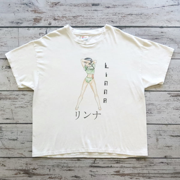 Vintage Bubblegum Crisis Swimsuit Collection Video Game Linna Tshirt Size XL