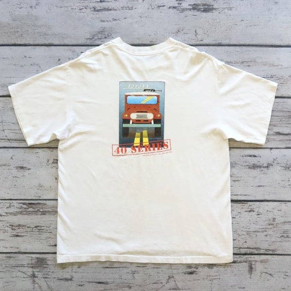 Vintage 90s Toyota Land Cruiser 40 Series Tshirt Made in USA Single Stitch