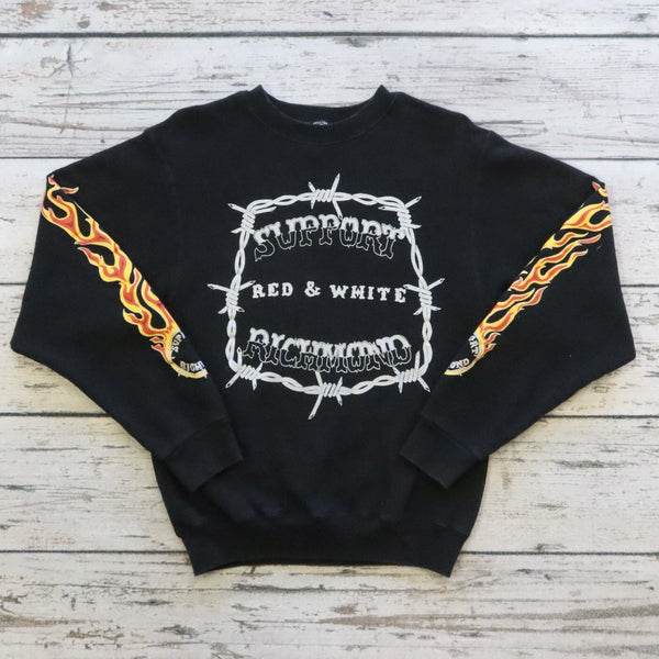 Vintage Support Red & White Richmond Crewneck Sweatshirt Hells Angels 81