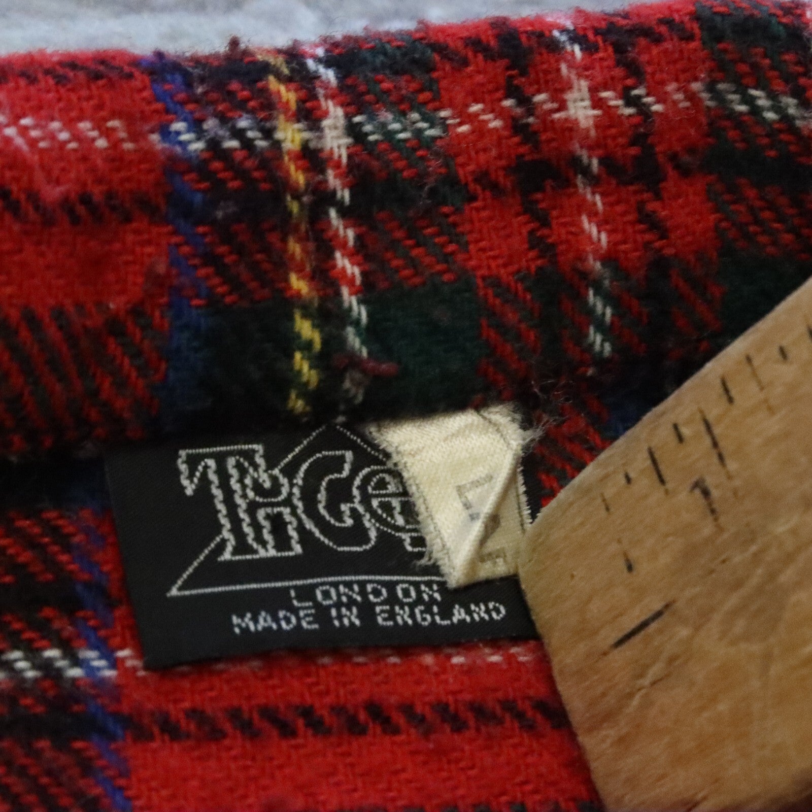 Vintage Tiger of London Main Street Saints Patchwork Plaid Biker Jacket Rare