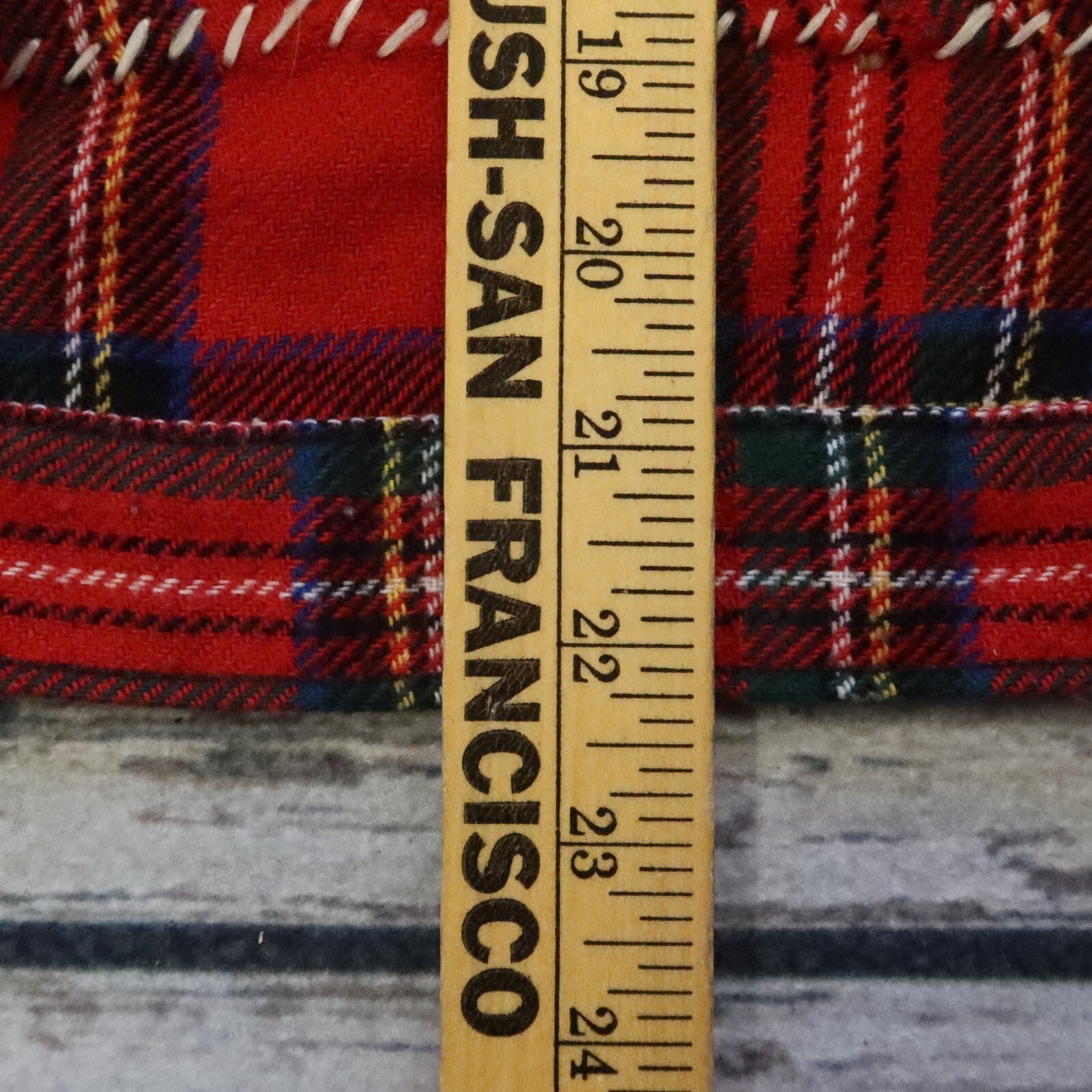 Vintage Tiger of London Main Street Saints Patchwork Plaid Biker Jacket Rare