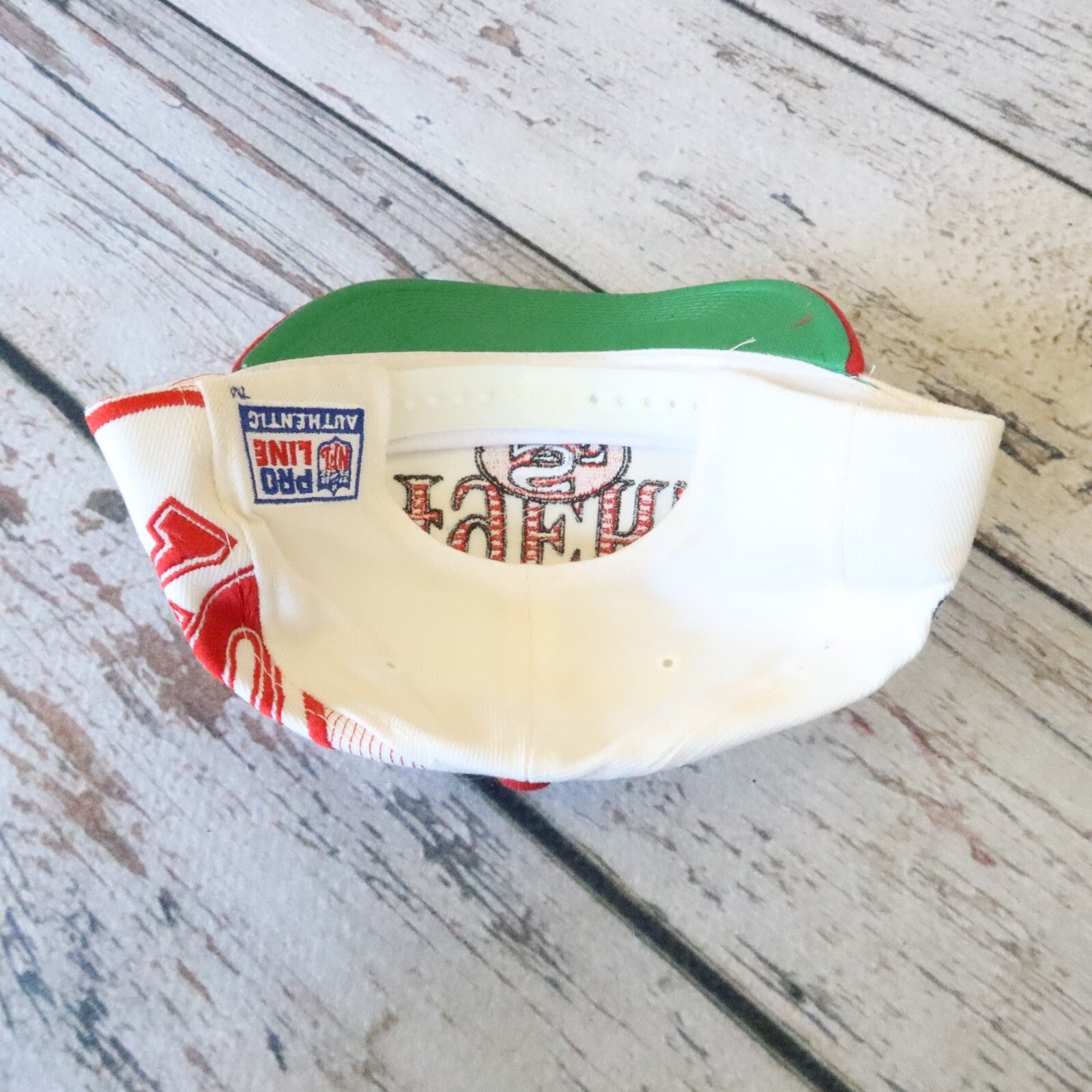 Vintage 90s San Francisco 49ers Laser Shadow Snapback Hat by Sports Specialties