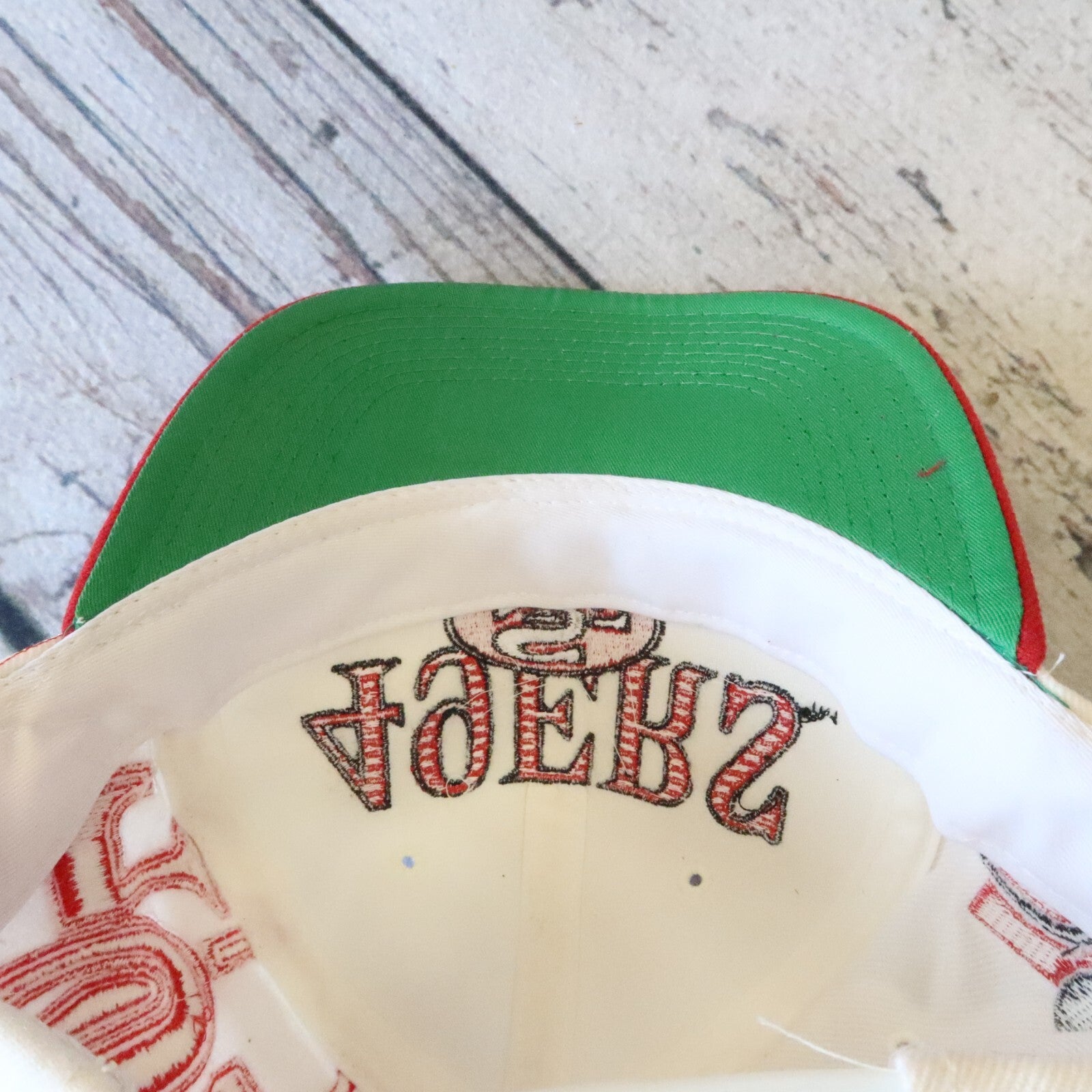 Vintage 90s San Francisco 49ers Laser Shadow Snapback Hat by Sports Specialties