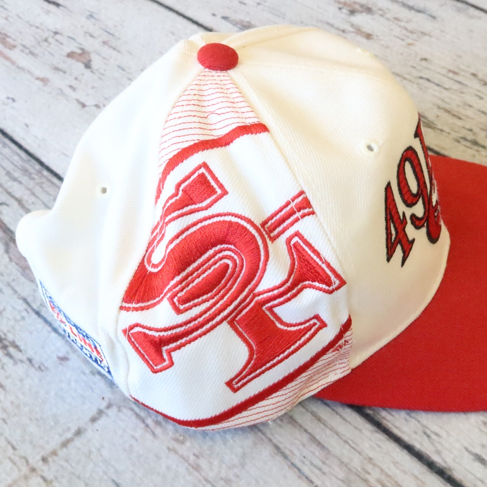 Vintage 90s San Francisco 49ers Laser Shadow Snapback Hat by Sports Specialties