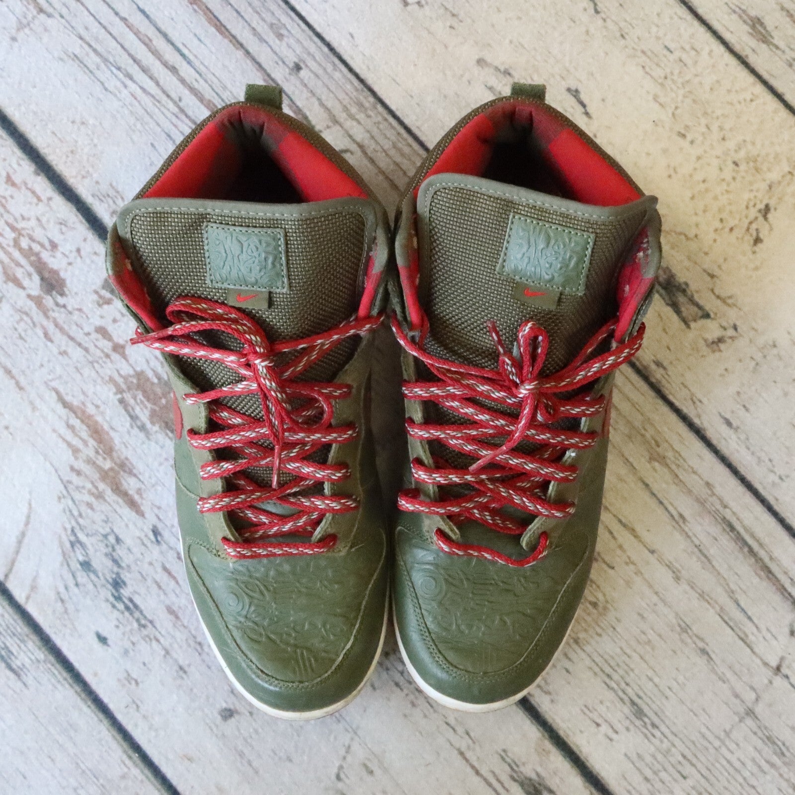 Vintage 2006 Nike Dunk High Stussy NY Shoes 315593-331 World Tour