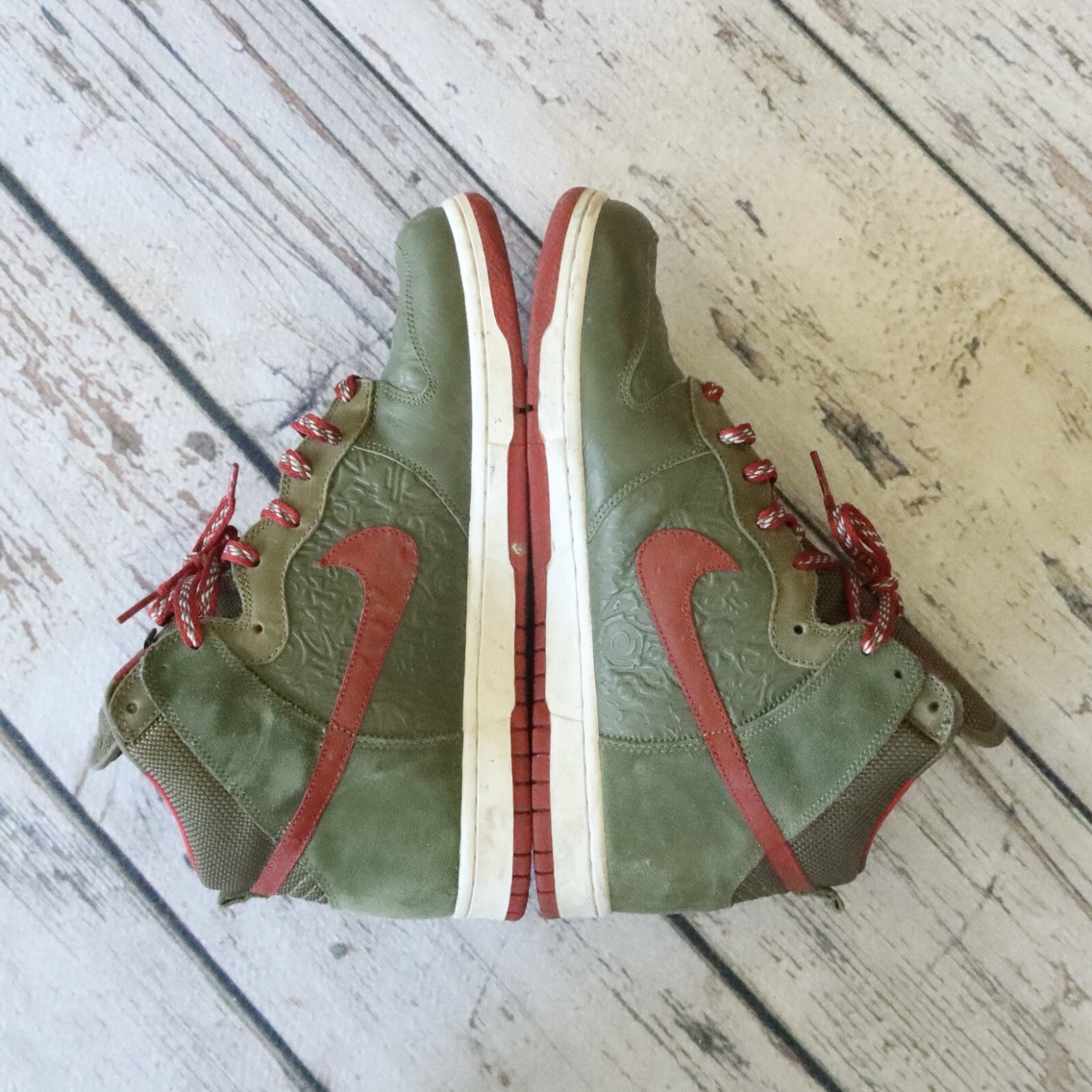 Vintage 2006 Nike Dunk High Stussy NY Shoes 315593-331 World Tour