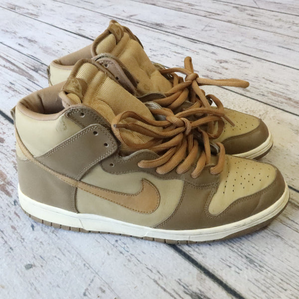 Vintage 2003 Nike Dunk High Maple Shoes 304717-222 Size 11
