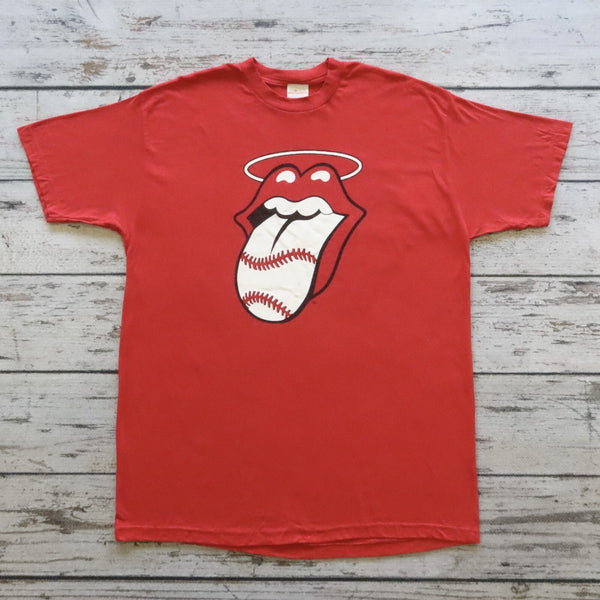 Vintage The Rolling Stones Anaheim Band Tshirt Tour Red Size XL