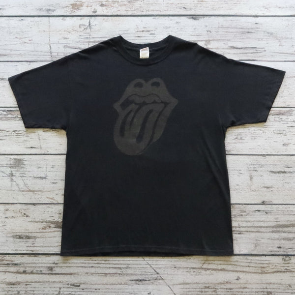 Vintage The Rolling Stones Los Angeles Tour Tshirt Band Black Size XL