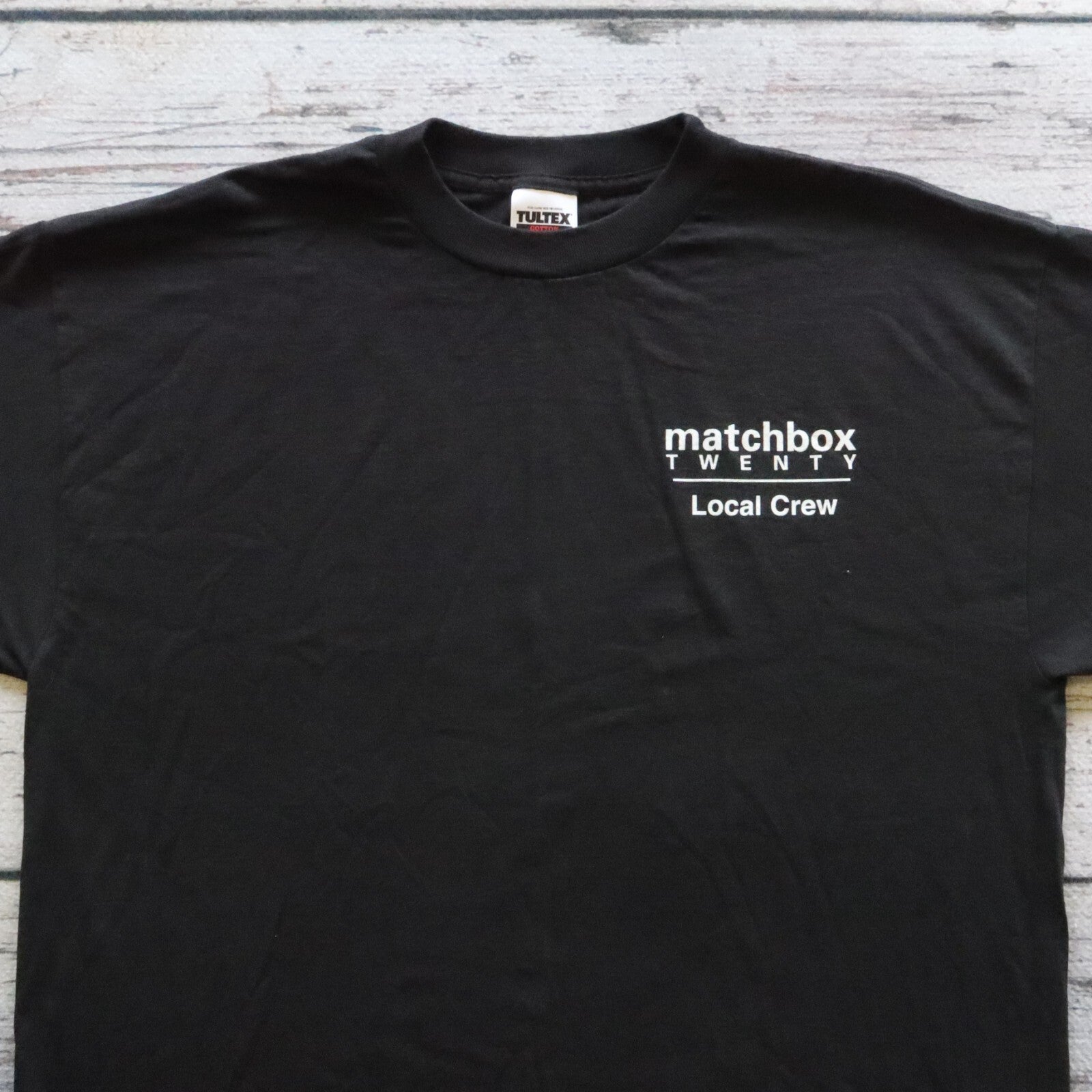 Vintage Matchbox Twenty Band Local Crew Tour Tshirt Size XL Black