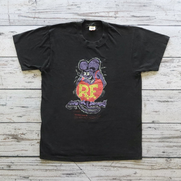 Vintage 1988 Rat Fink Ed "Big Daggy" Roth Frag Race Tshirt